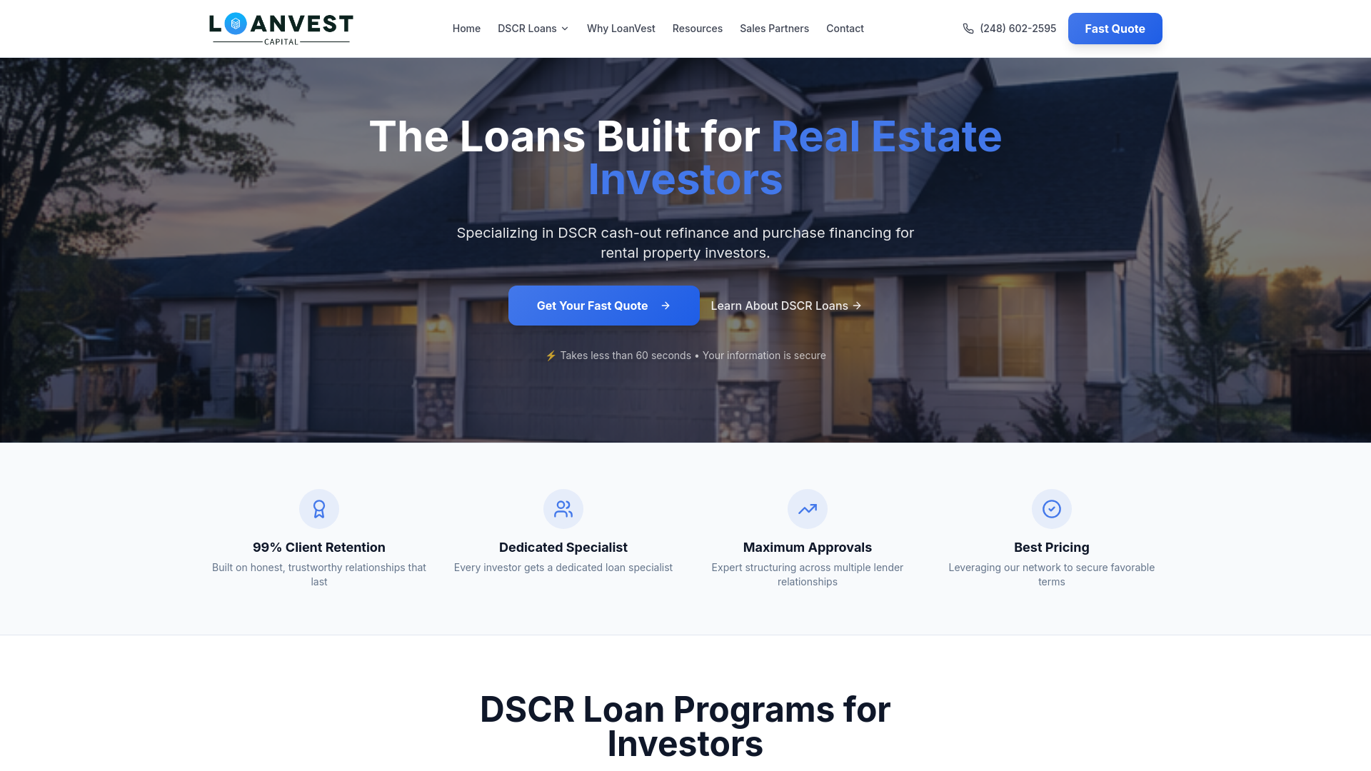 LoanVest Capital | DSCR Loans for Real Estate Investors