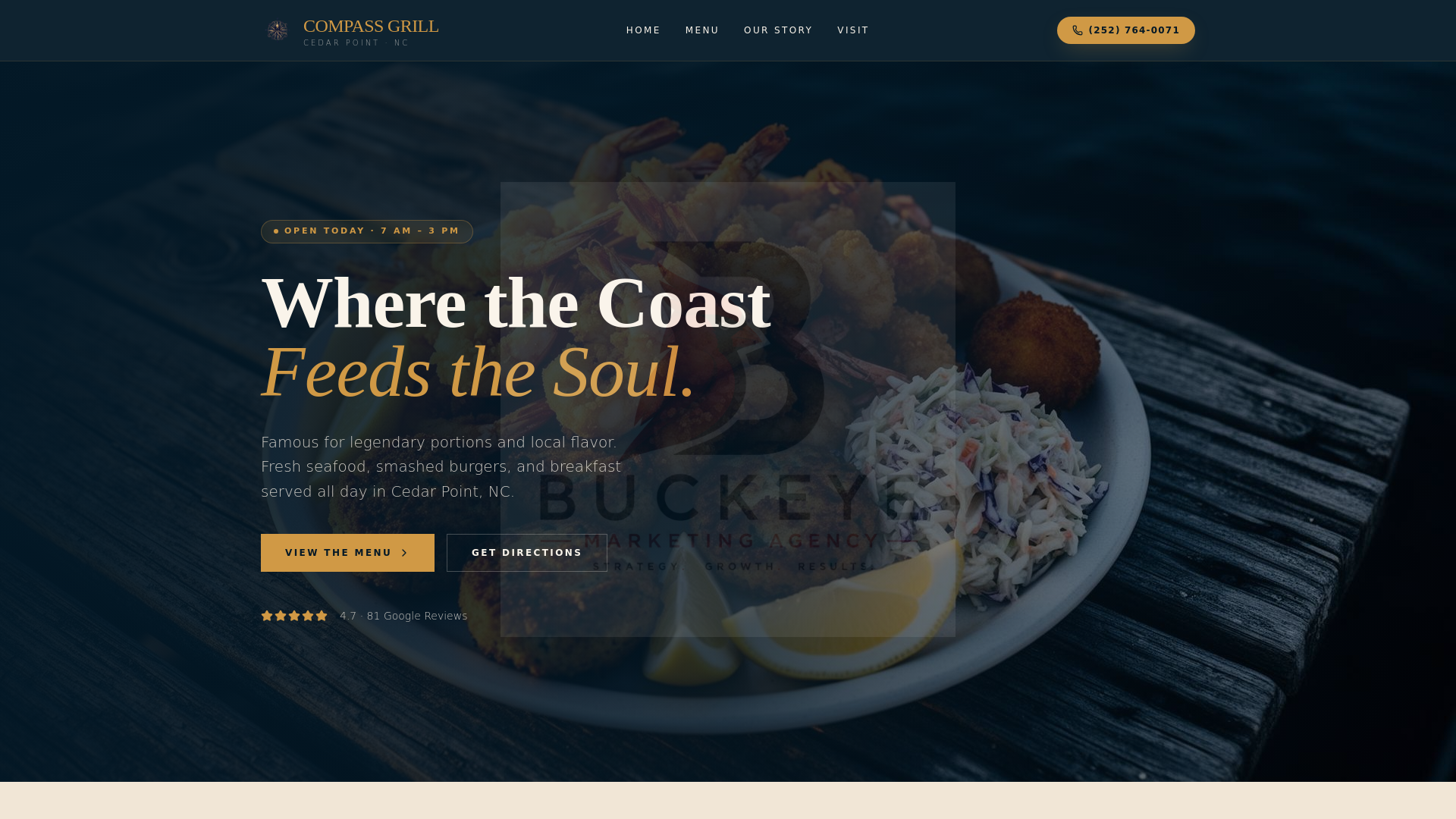 Compass Grill Cedar Point, NC cover