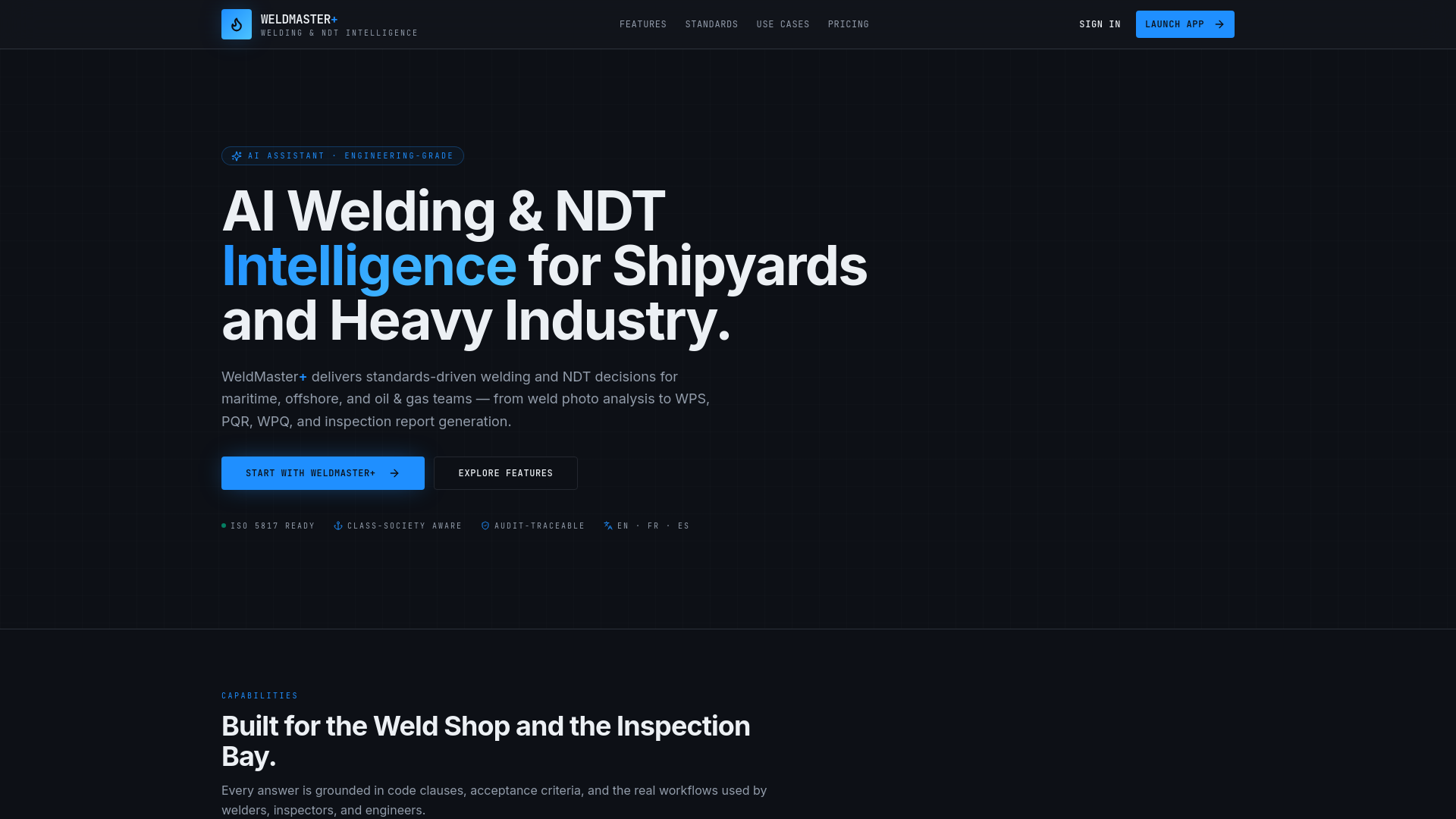 WeldMaster+ — Welding & NDT Intelligence Agent