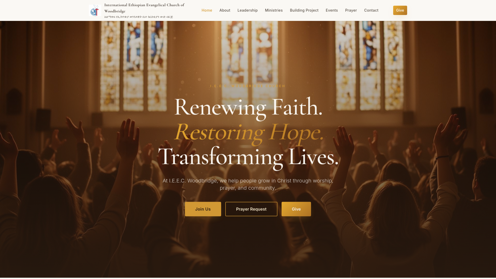International Ethiopian Evangelical Church of Woodbridge cover