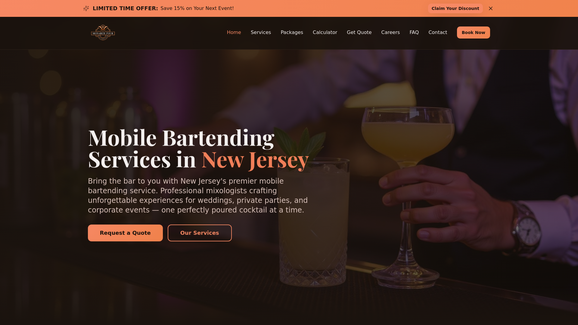 Mobile Bartending Service in New Jersey - Mobile Bar in Newark