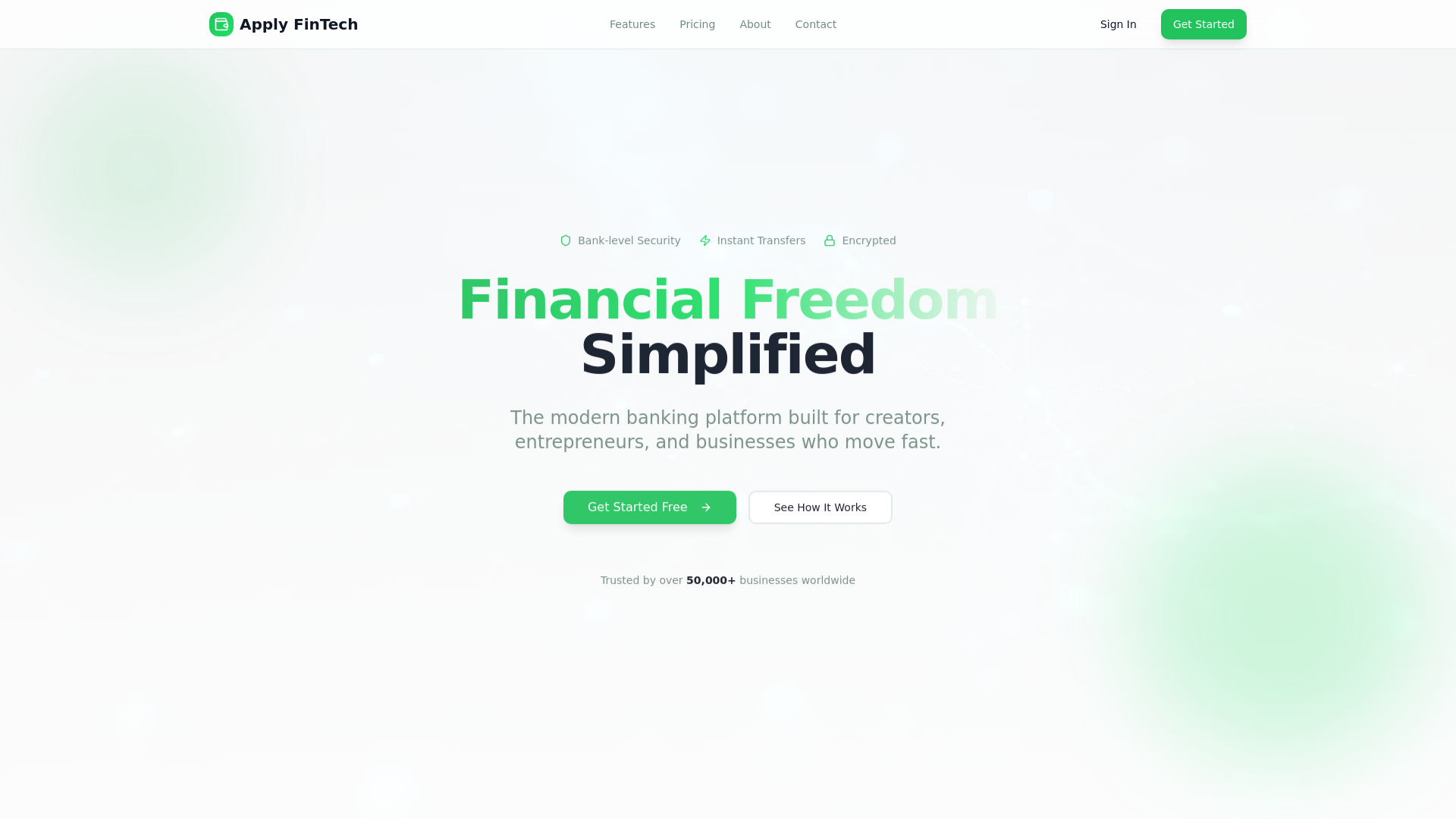 Intel FinTech - Modern Financial Platform