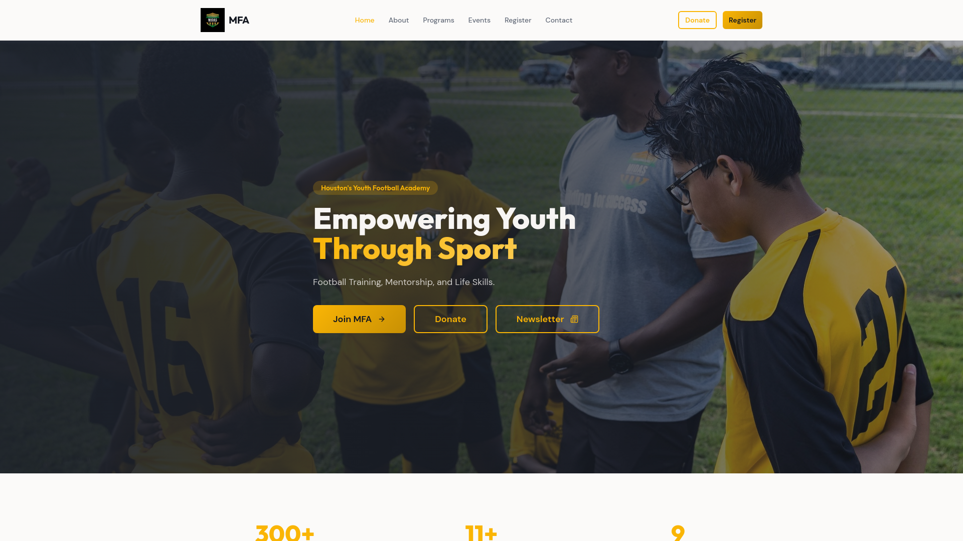 Midas Football Academy logo