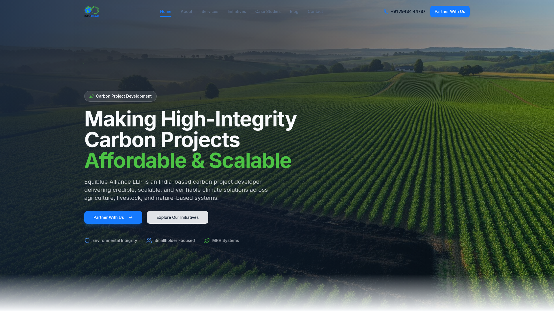 Equiblue Alliance | High-Integrity Carbon Projects