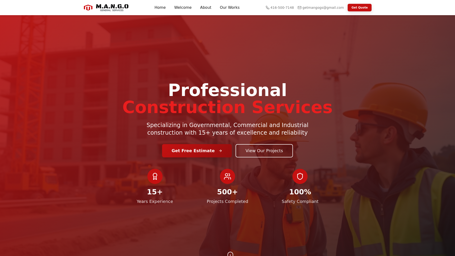 M.A.N.G.O. General Services - Professional Construction Company