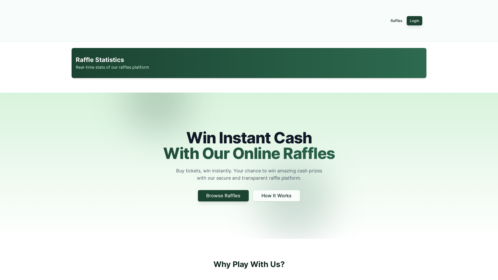 Dev Now Raffle instant-win-raffle-hub