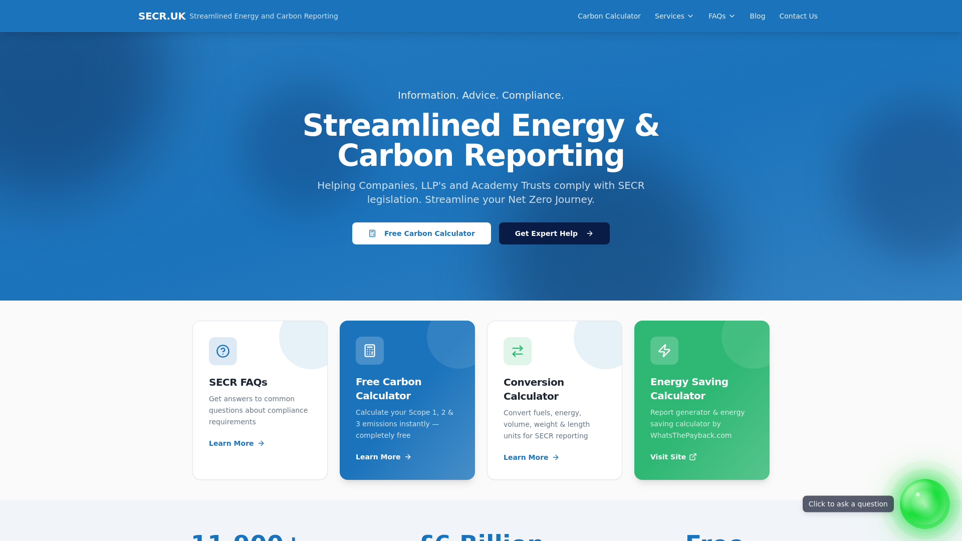 Secr Callender SECR.UK - Streamlined Energy and Carbon Reporting