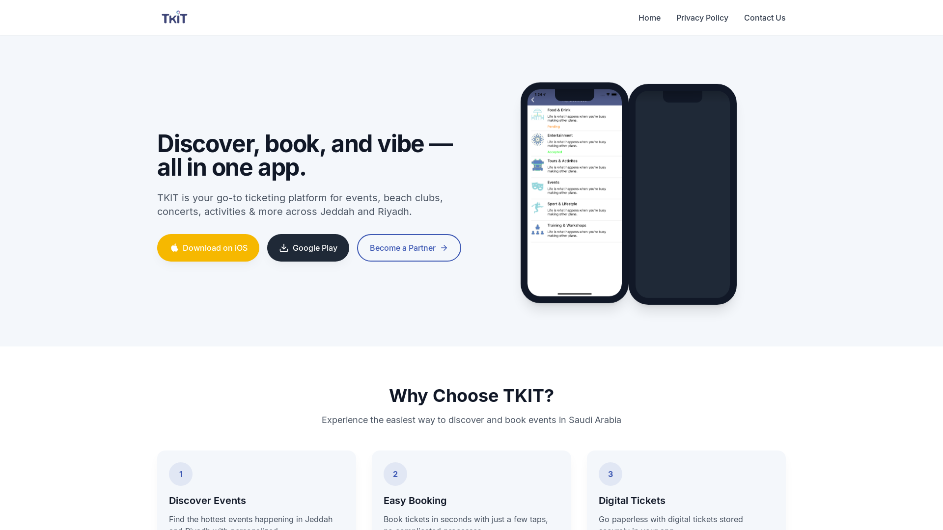 TKIT - Your Go-To Ticketing Platform