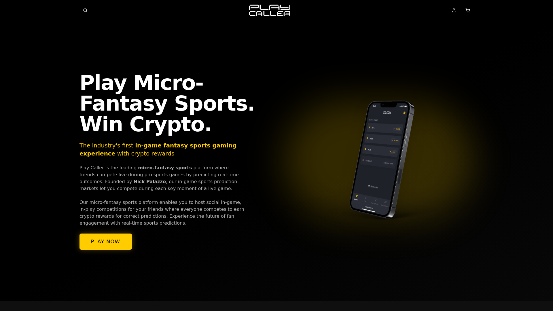 Play Caller Sports | Micro-Fantasy Sports & In-Game Sports Prediction  Markets with Crypto Rewards by Nick Palazzo