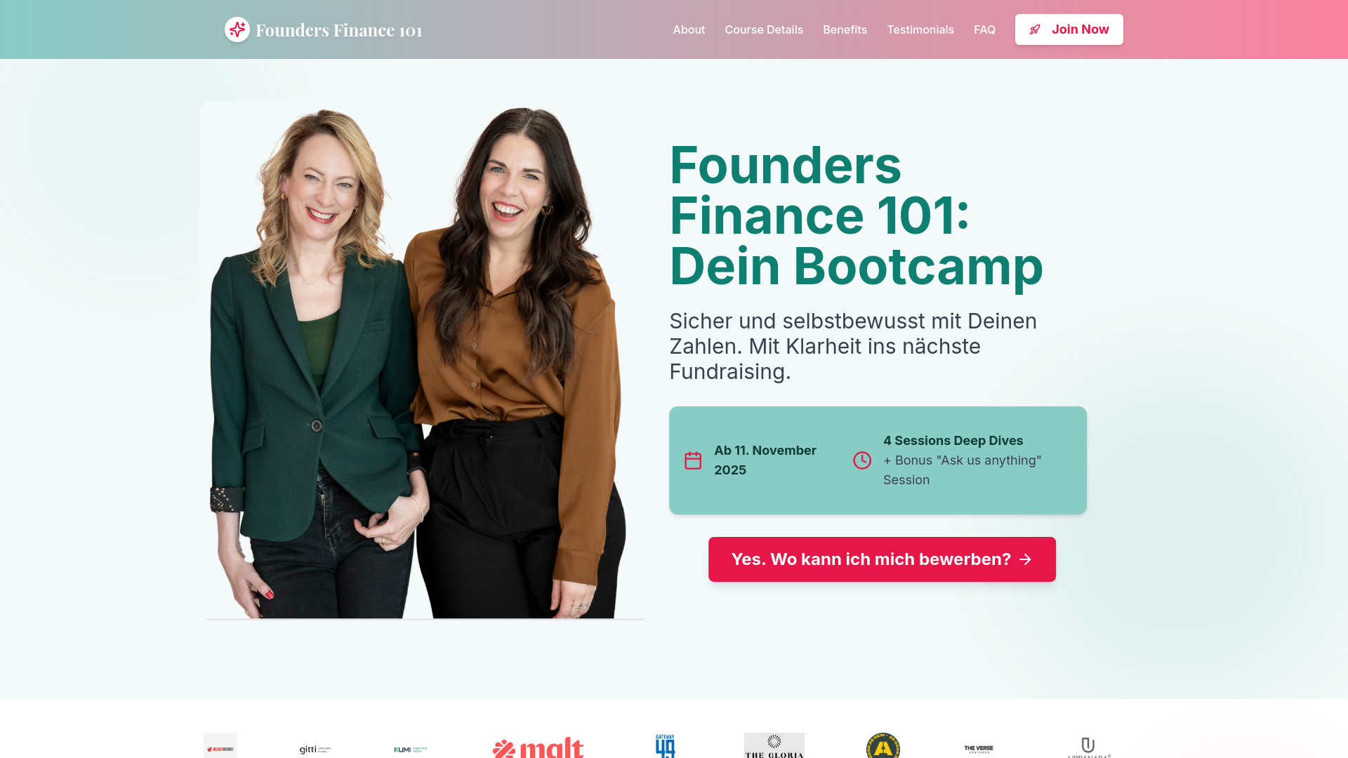 Founders Finance 101 - Bootcamp für Gründer