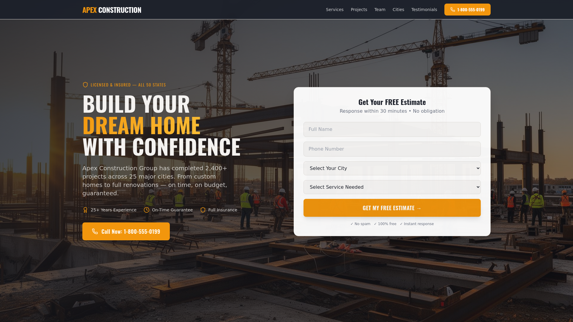Apex Construction | Licensed Home Builders in 20+ Cities