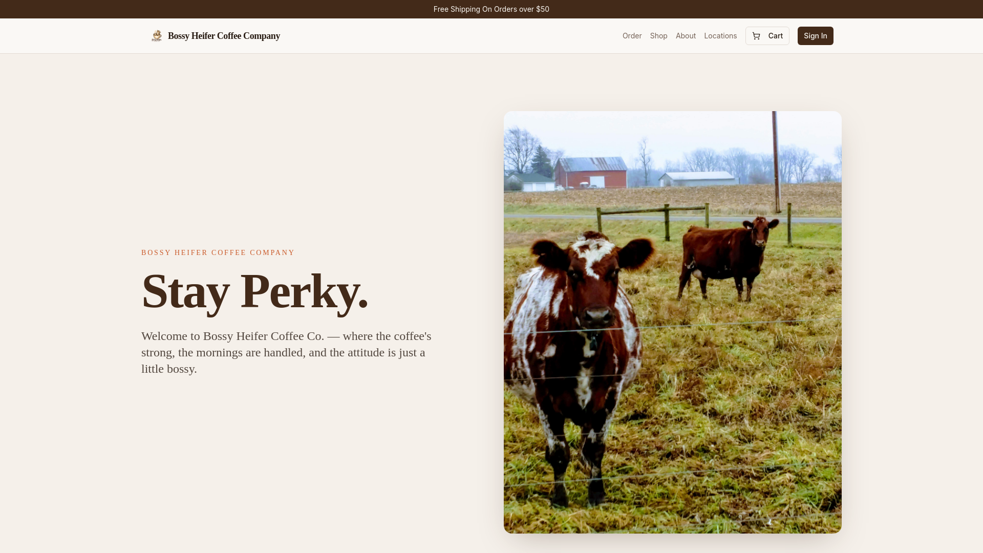 Rewards — Bossy Heifer Coffee Company