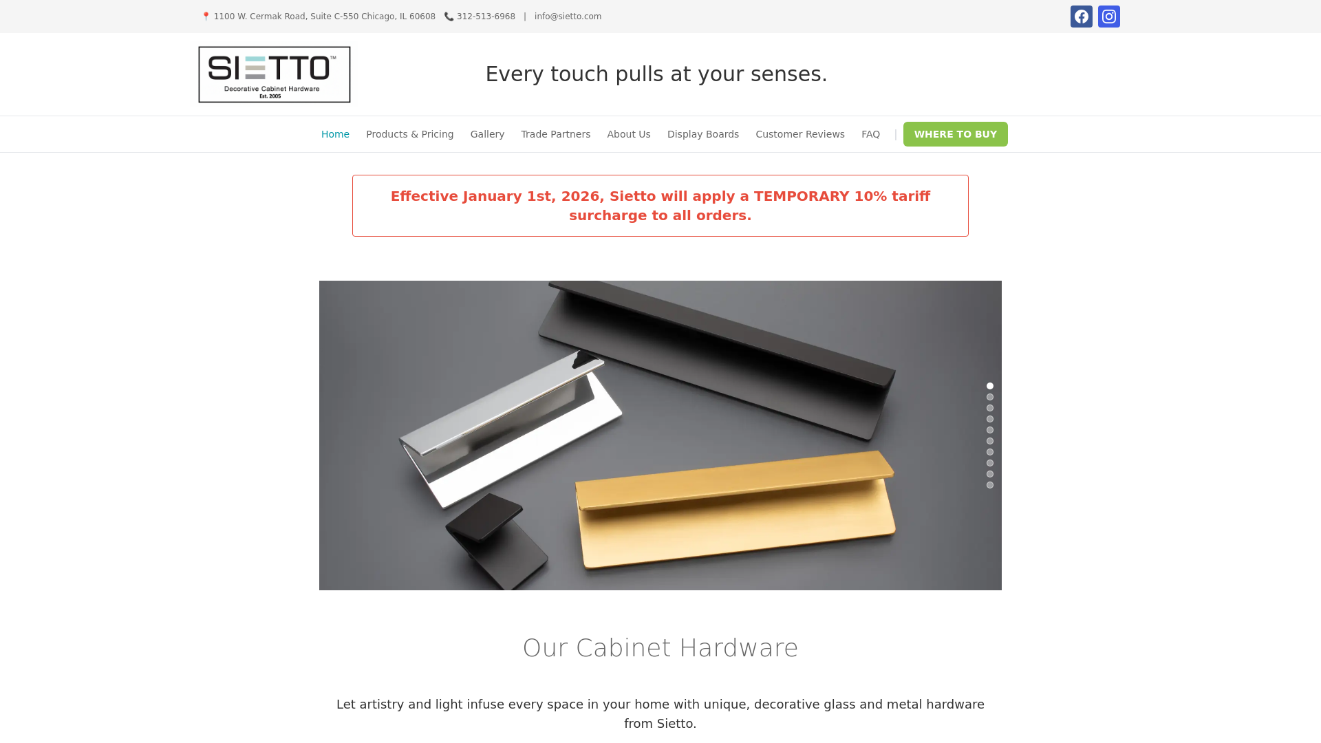 Hammered & Brushed Collections - Premium Metal Hardware | Sietto