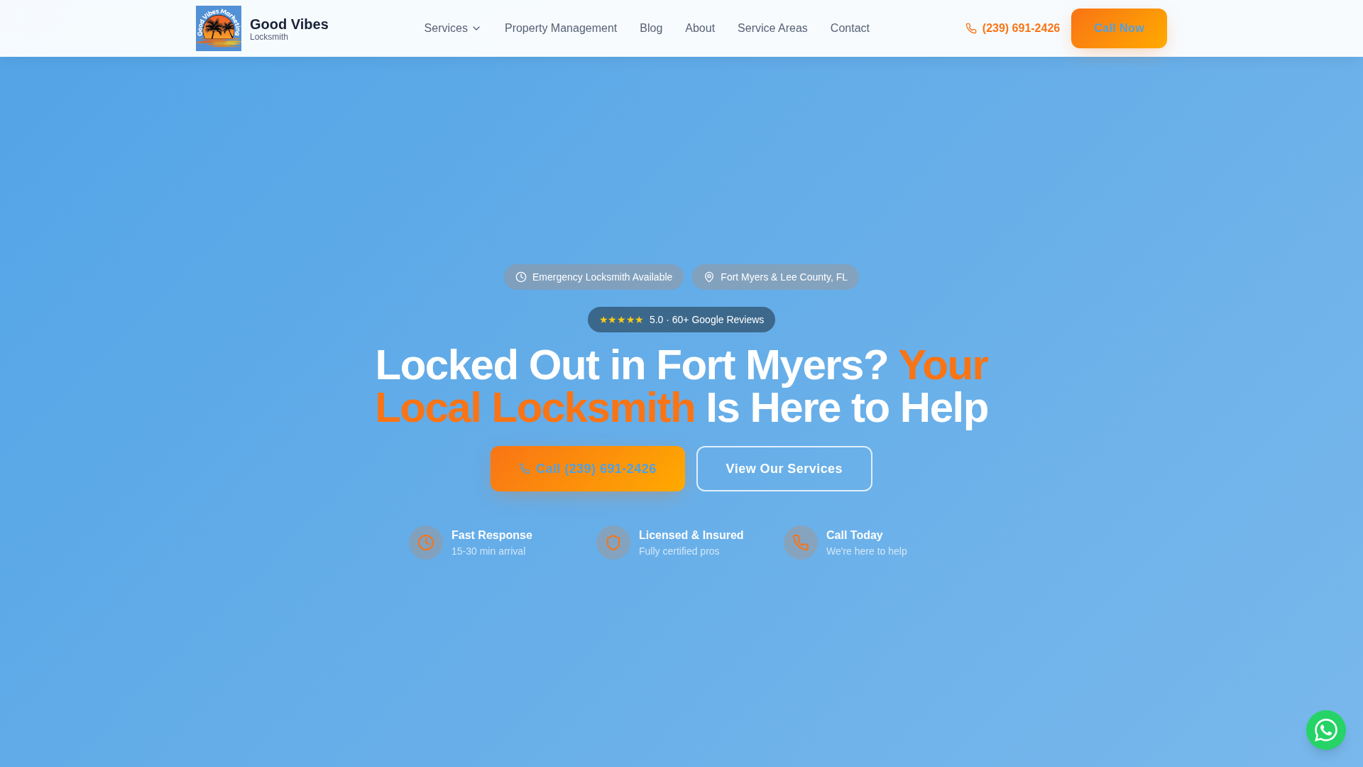 Locksmith Fort Myers FL | Good Vibes Locksmith