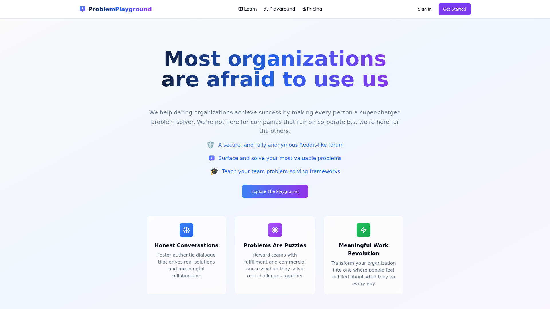 Forum Problem Solving ProblemPlayground.co - Anonymous Employee Forum & Company Problem ...