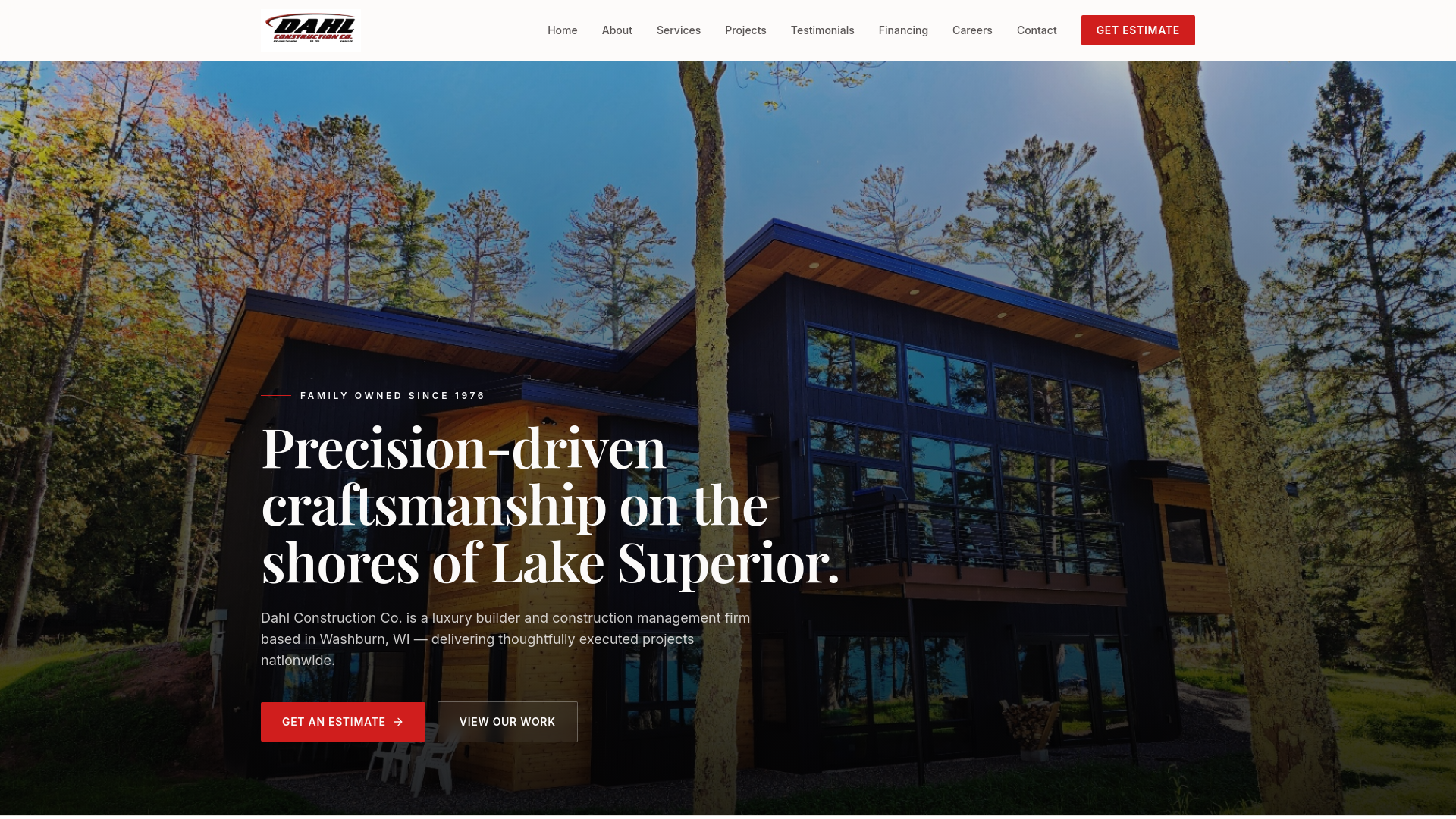Dahl Construction Co. | Luxury Builder on Lake Superior