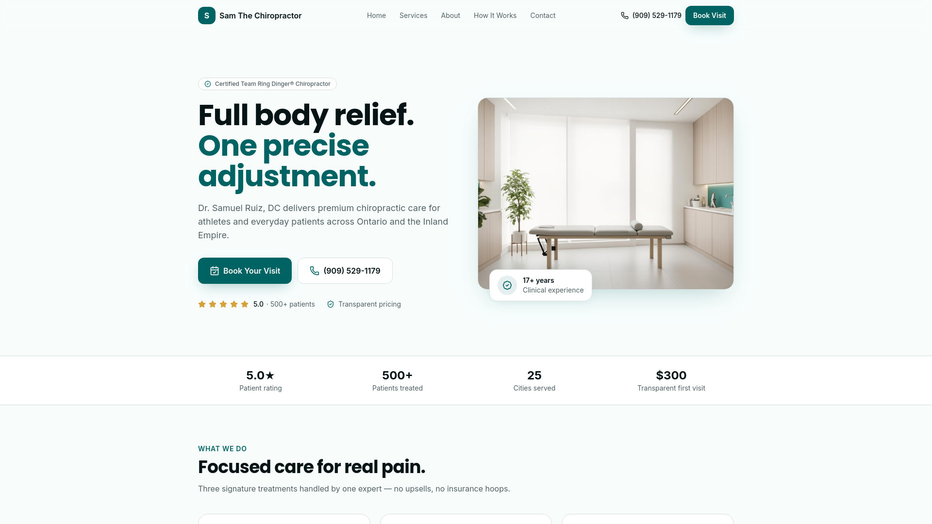Sam The Chiropractor Ontario CA | Ring Dinger® Chiropractor | Dr