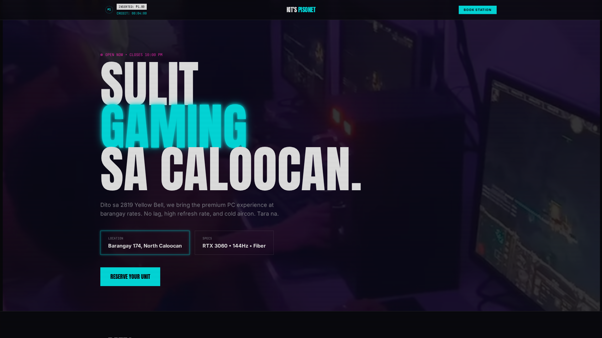 Kit's Pisonet — Sulit Gaming & Internet Cafe in Caloocan