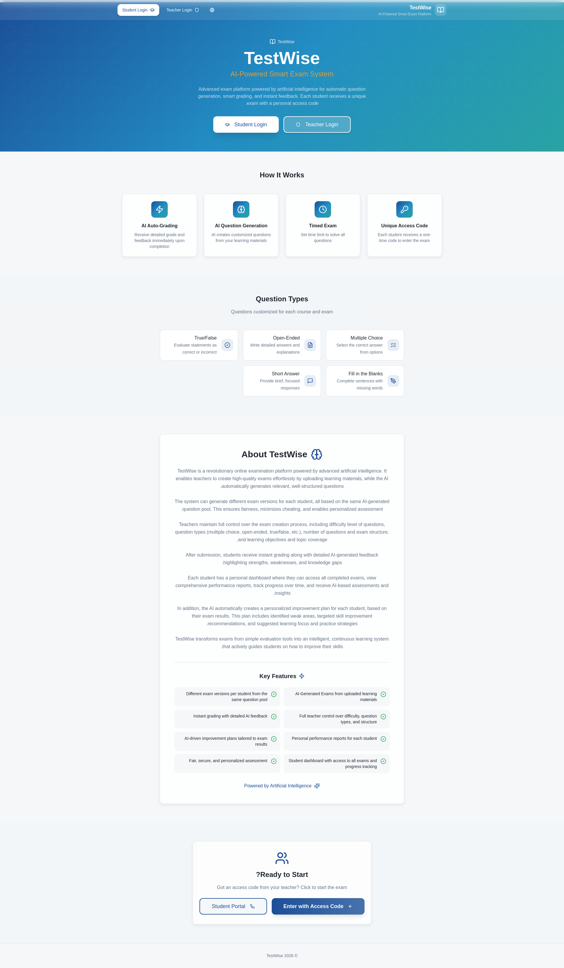 TestWise Online Exam System testwise-online-exam-system