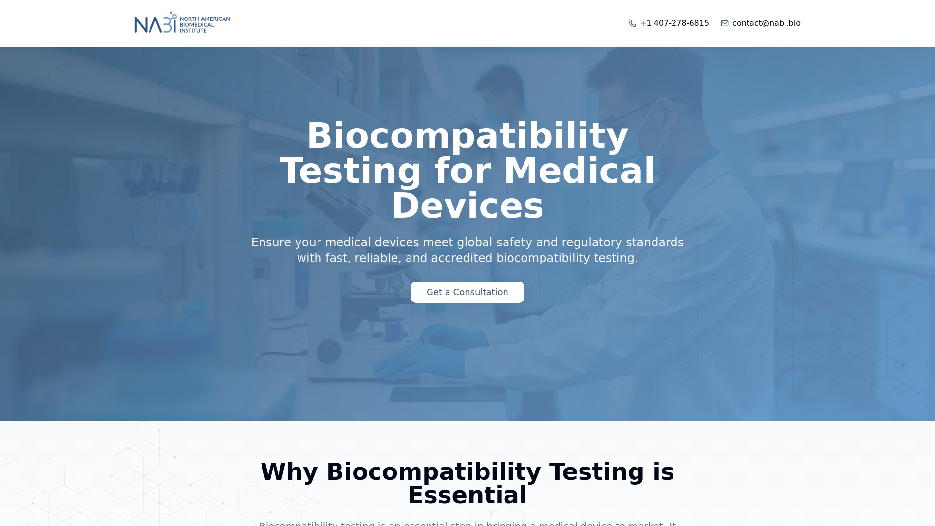 Biocompatibility Testing for Medical Devices | ISO Certified Labs