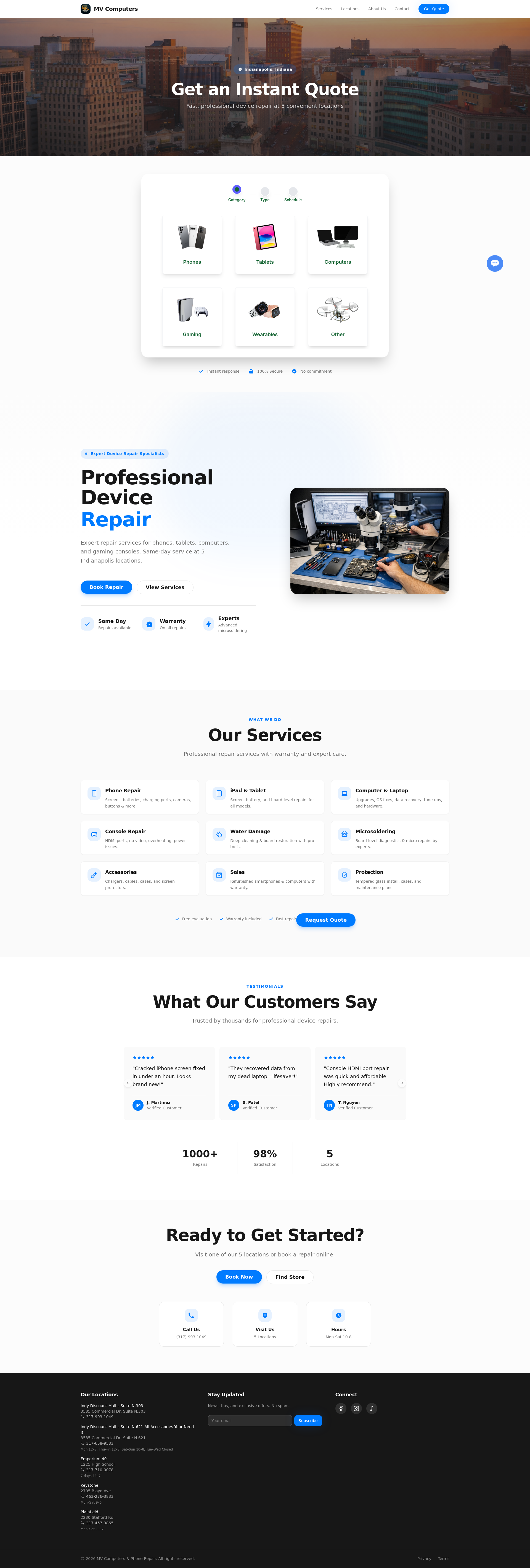 MV Computers & Phone Repair | Indianapolis