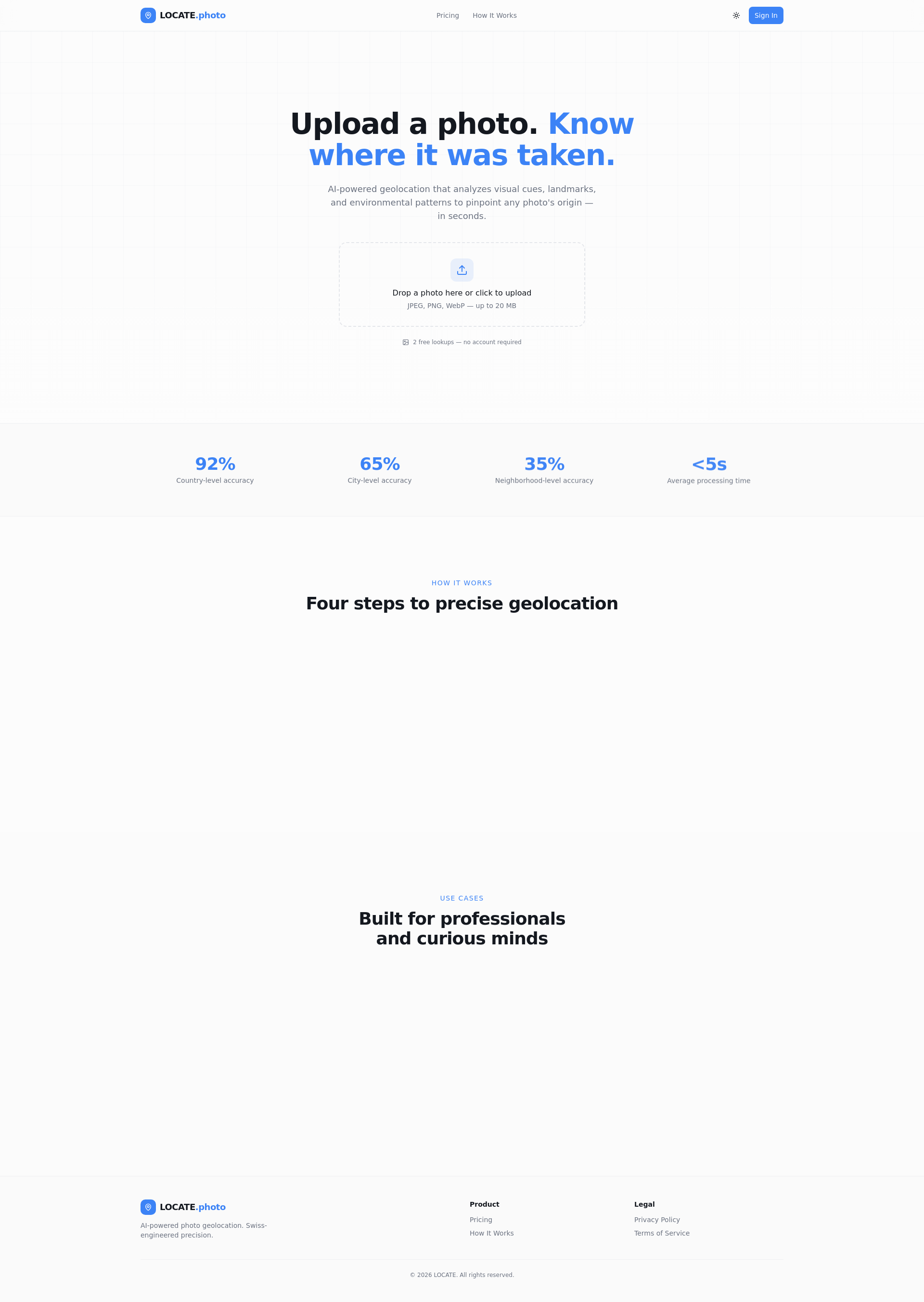 Find Photo Location — AI Image Location Finder | LOCATE
