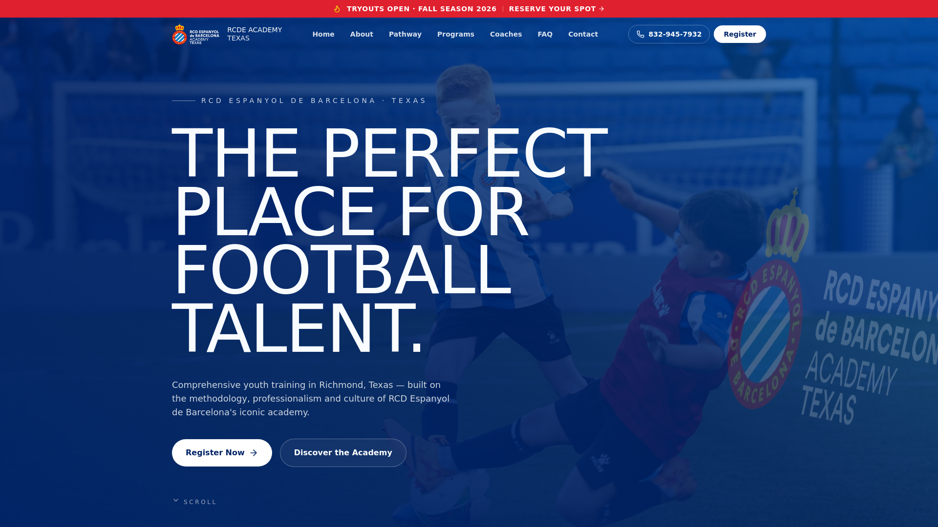 RCD Espanyol de Barcelona Academy Texas logo