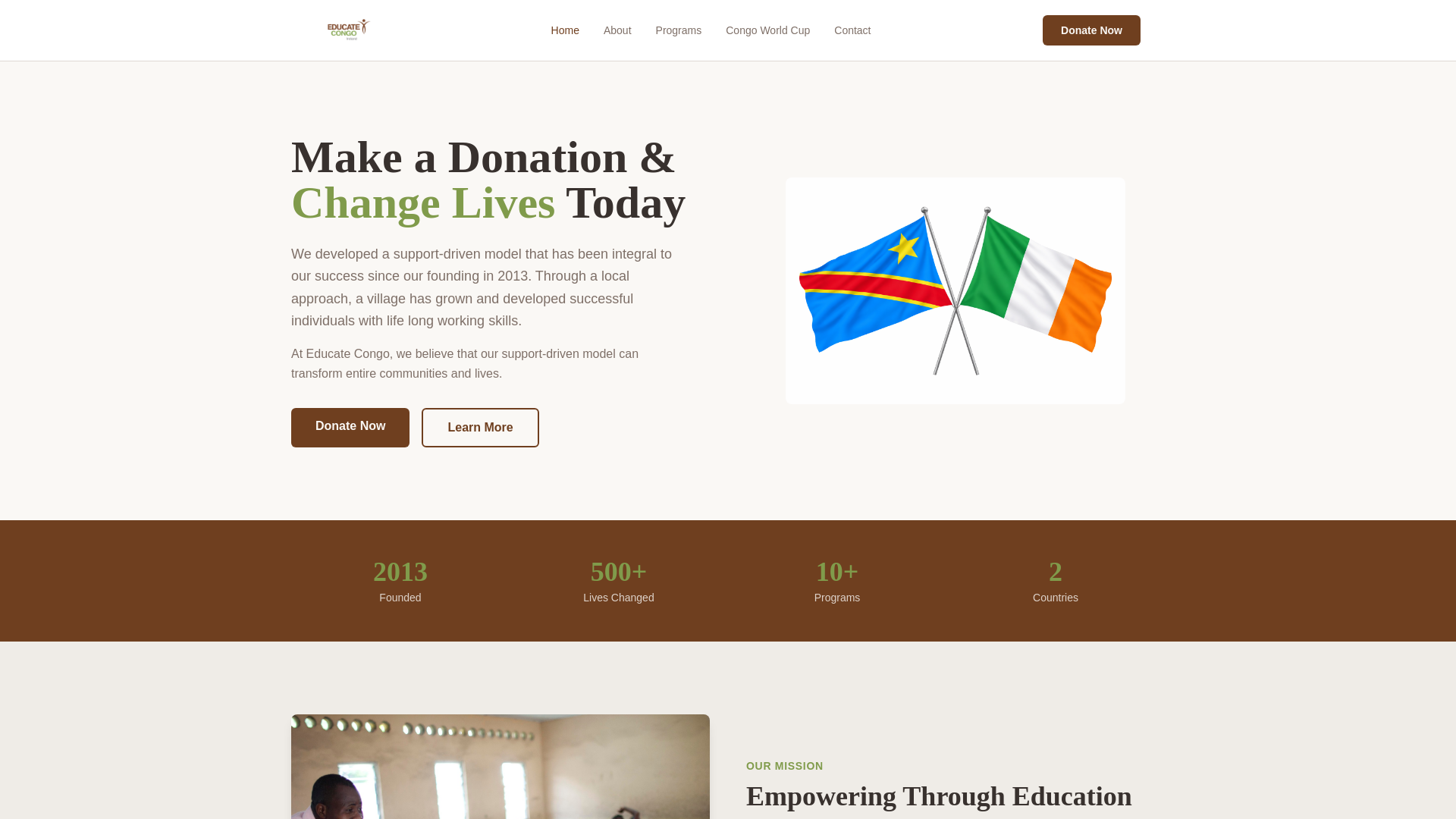 Educate Congo Ireland — Transforming Lives Through Education