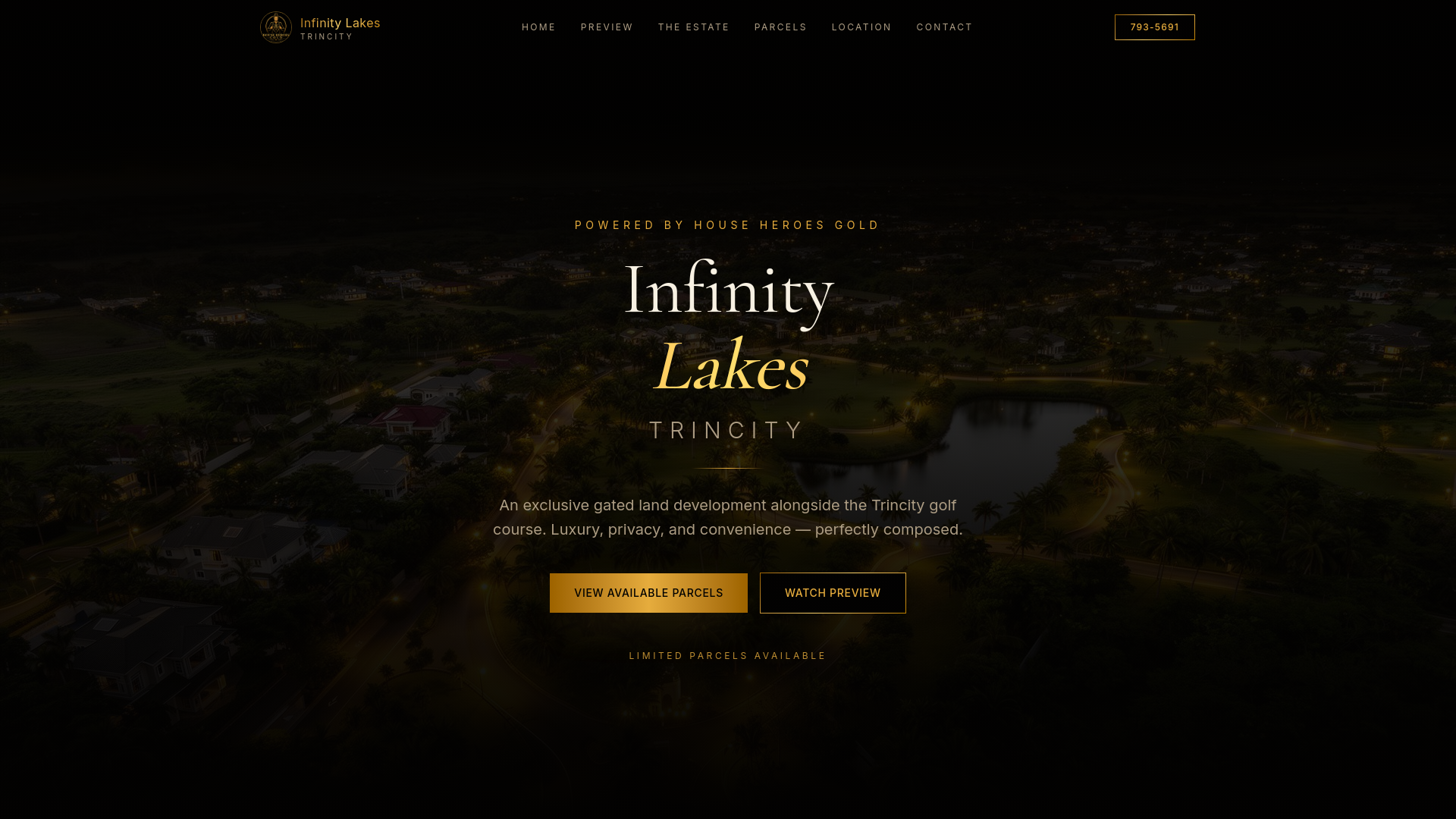 Infinity Lakes Trincity — Luxury Gated Land | House Heroes Gold