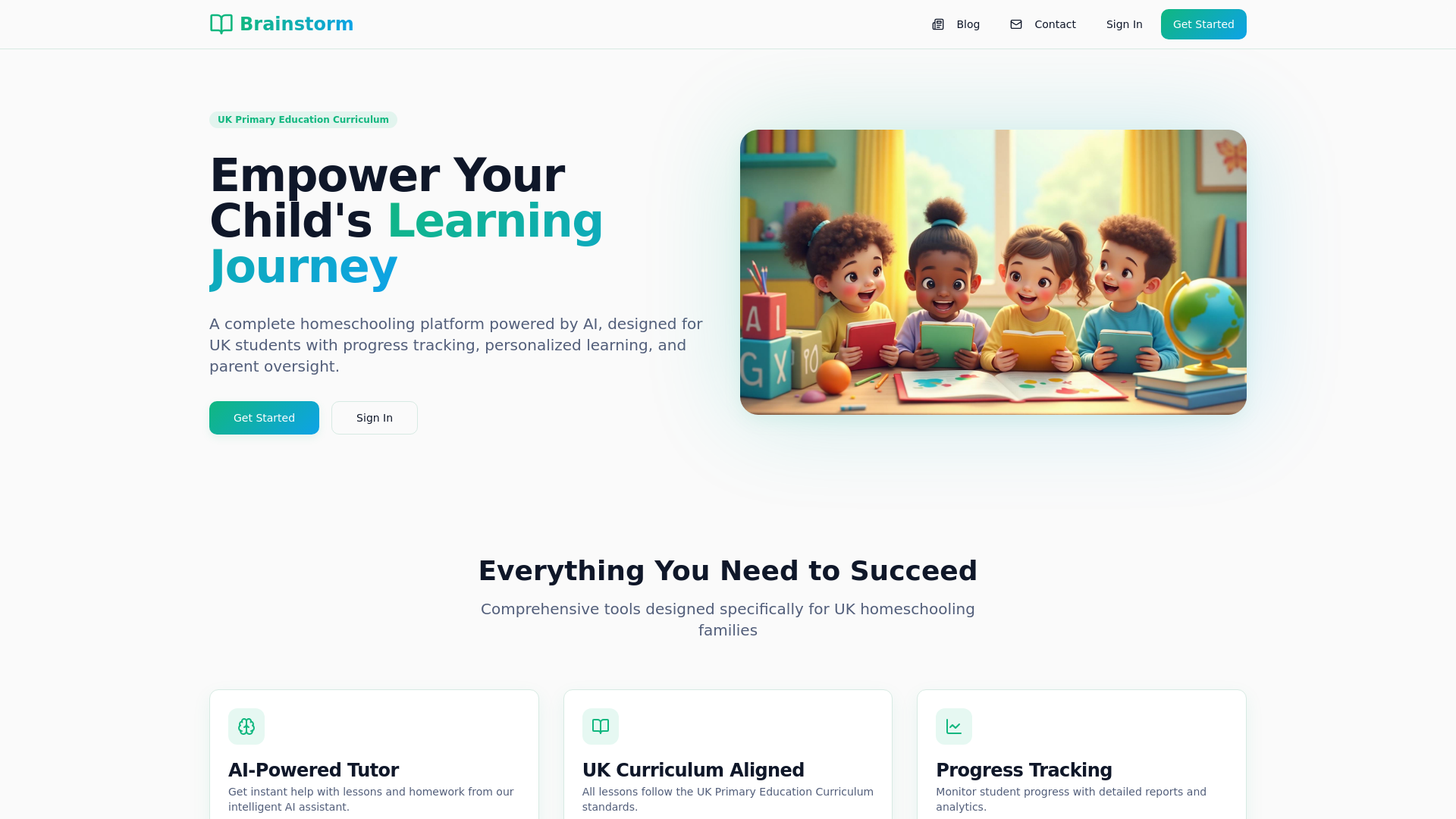 Brainstorm - UK Homeschooling Platform | AI-Powered Education