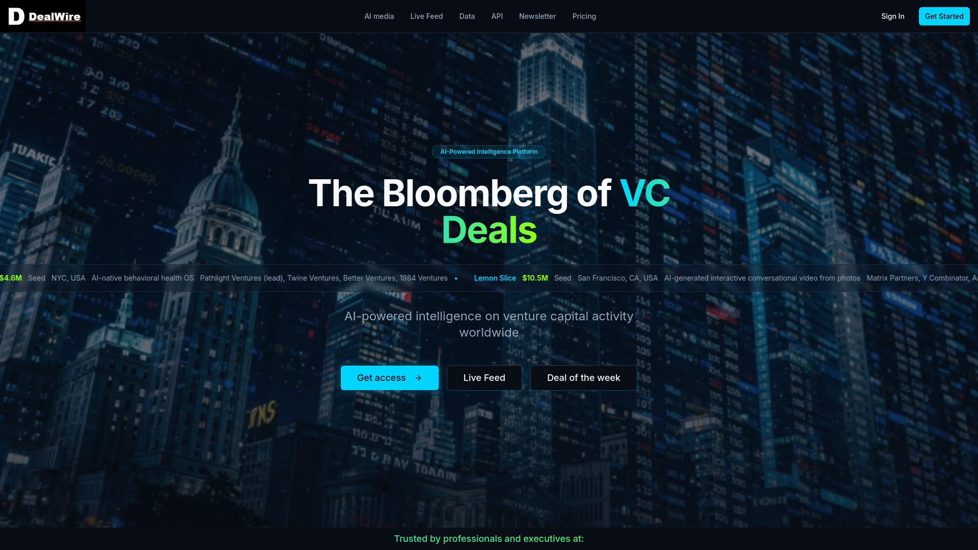 DealWire - AI Venture Capital Intelligence Platform