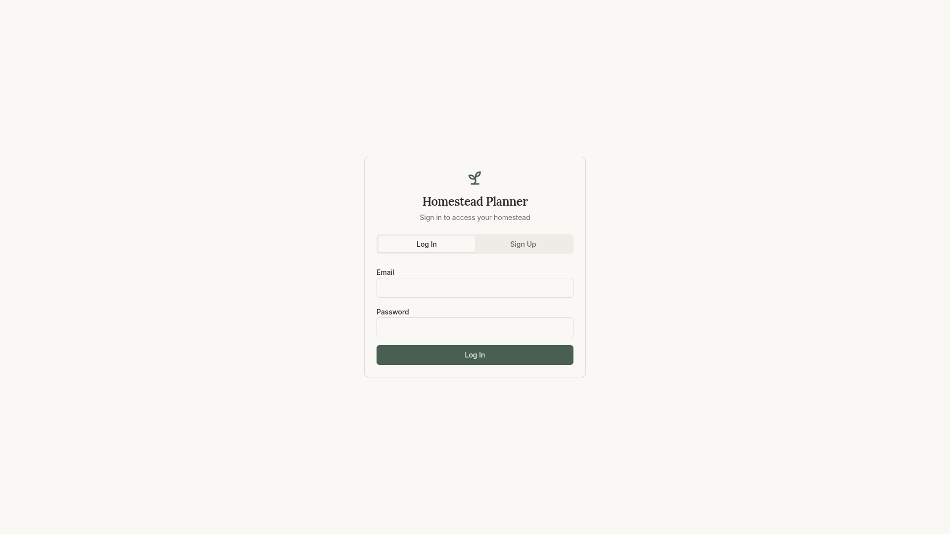 The Planned Homestead — All-in-One Homestead Management App