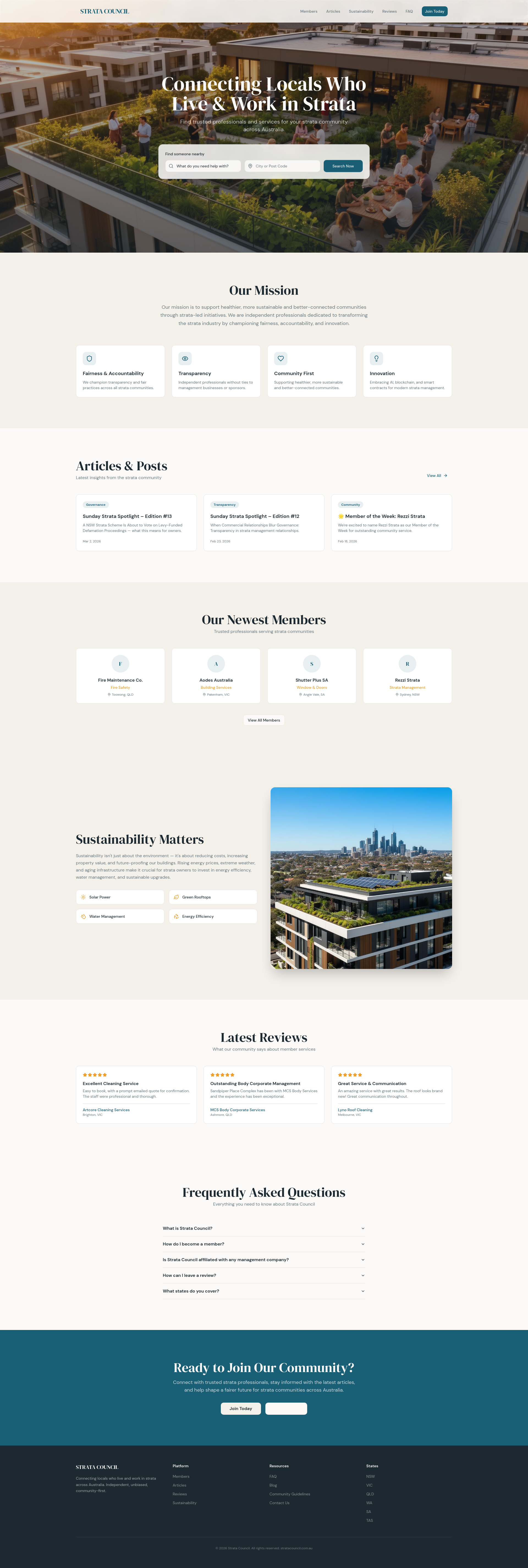 Strata Council | Connecting Strata Communities Across Australia