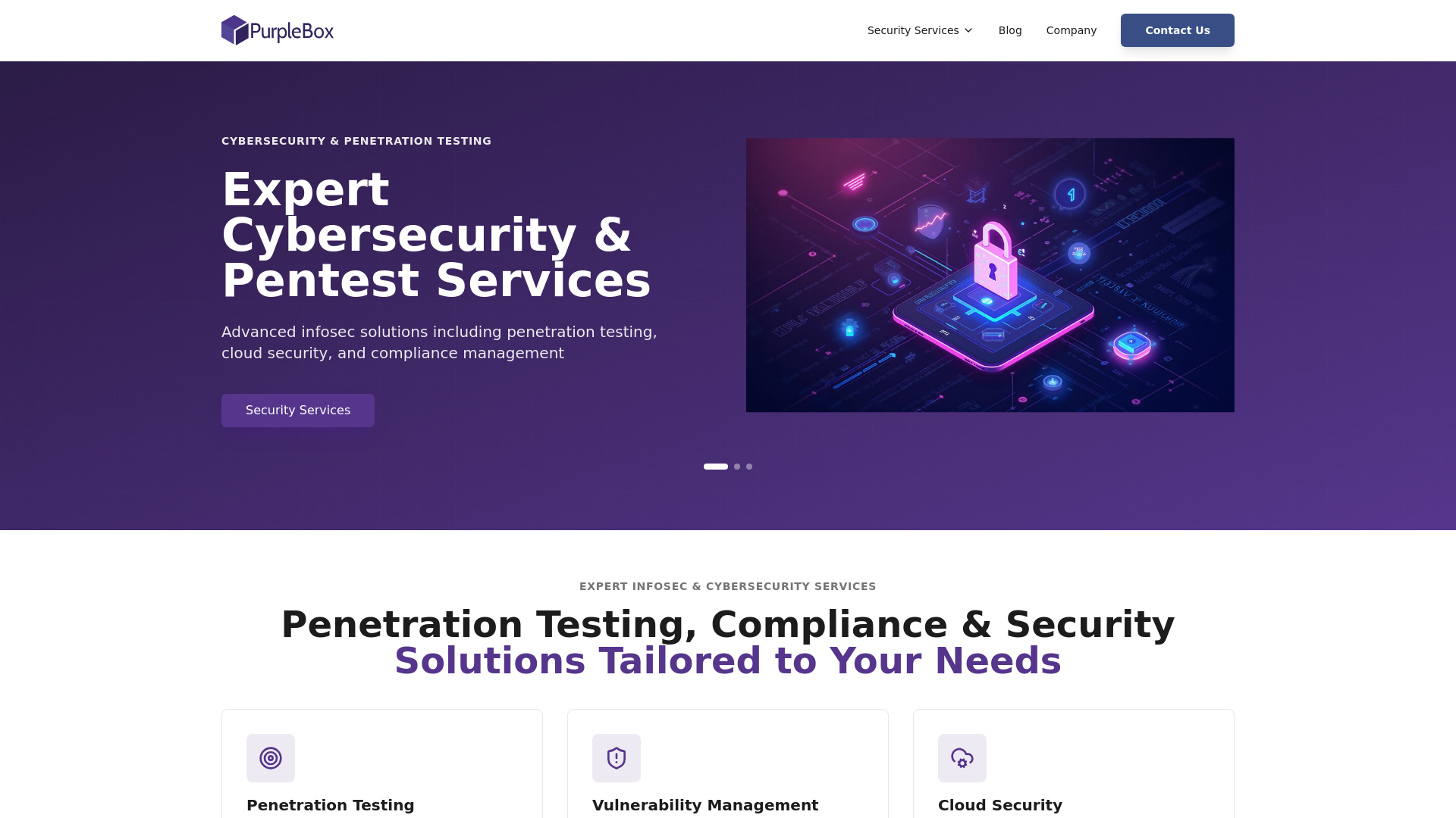 Cybersecurity & Penetration Testing Services | PurpleBox Security