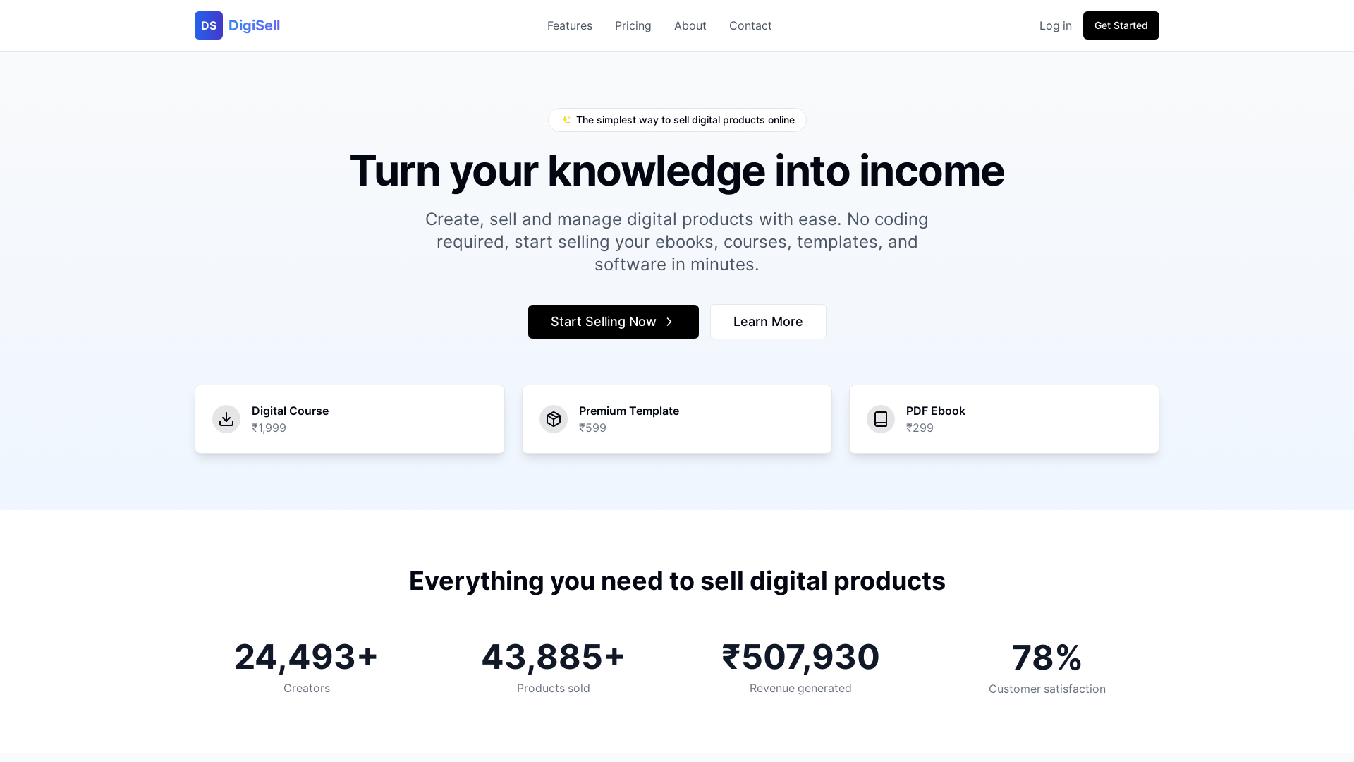 Modern Digital Product Marketplace Platform