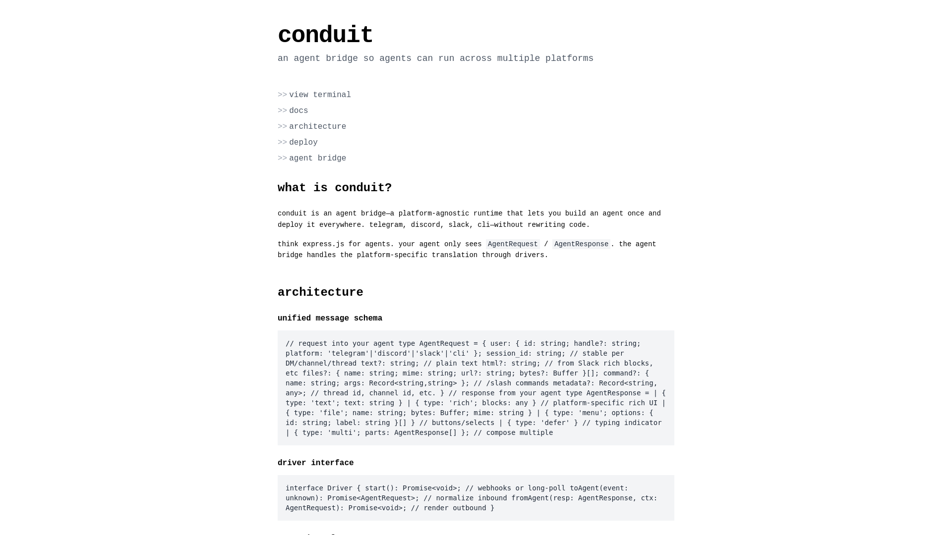 conduit