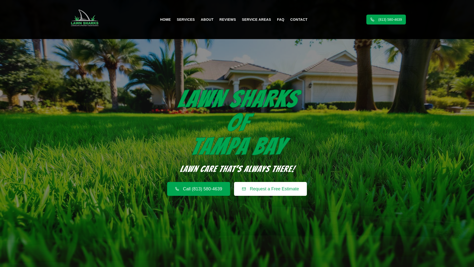 Lawn Sharks of Tampa Bay | Professional Lawn Care & Landscaping Services