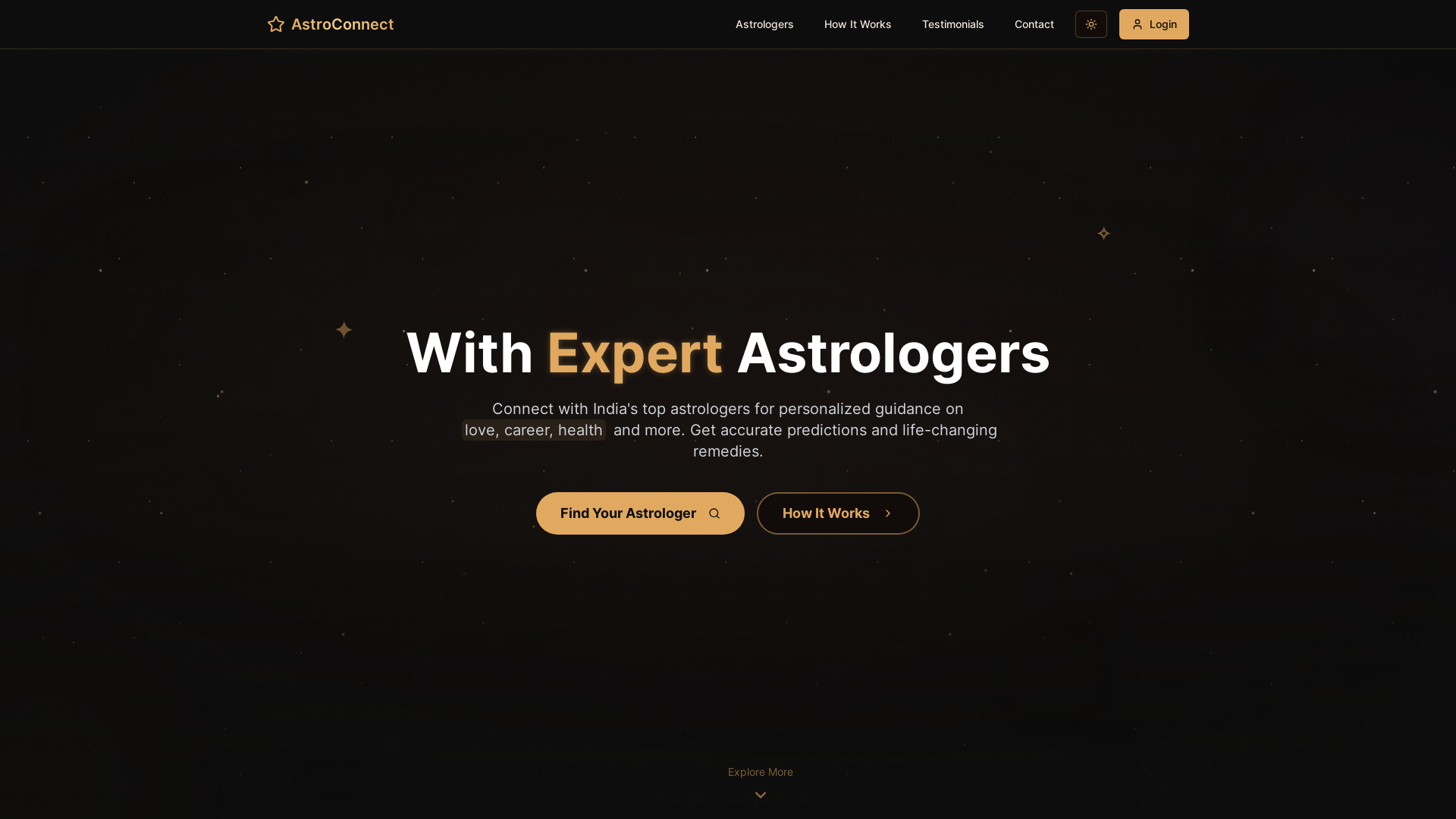 Advanced Astrology Consultation Platform App