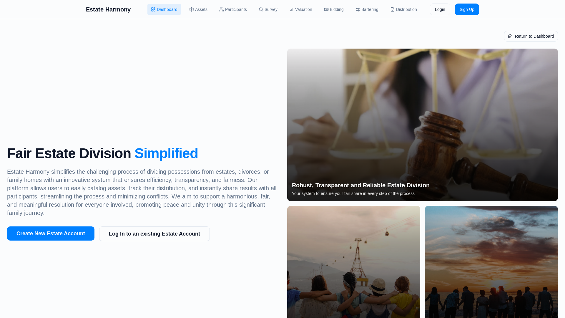 Professional Asset Division & Valuation Platform
