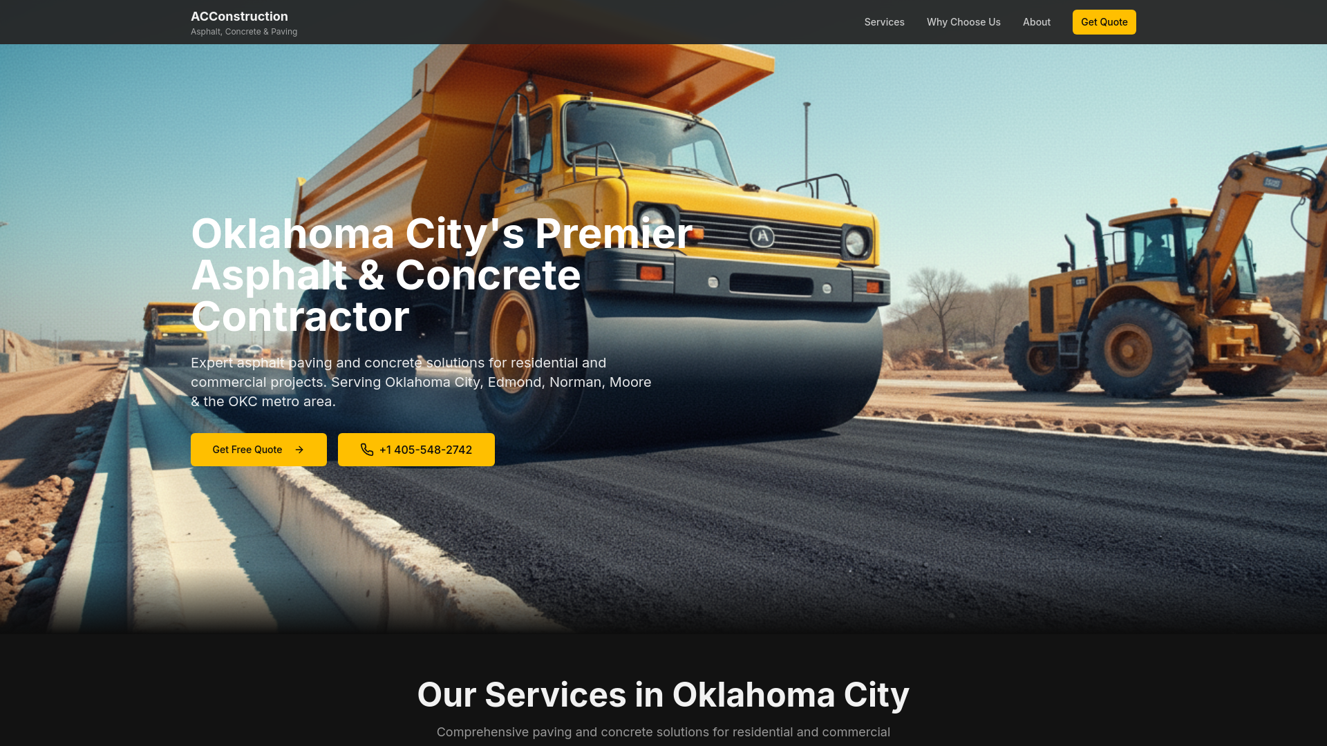 ACConstruction - Asphalt, Concrete & Paving.