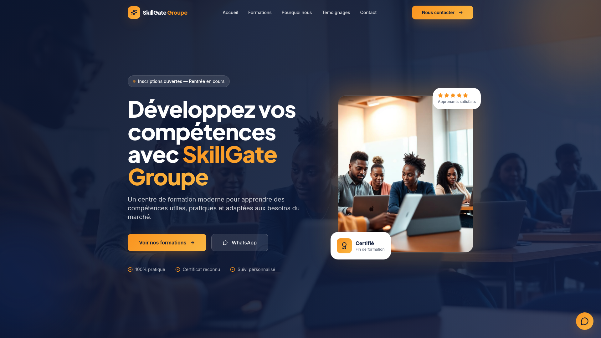Skillgate SkillGate Groupe — Centre de formation moderne à Marcory, Abidjan