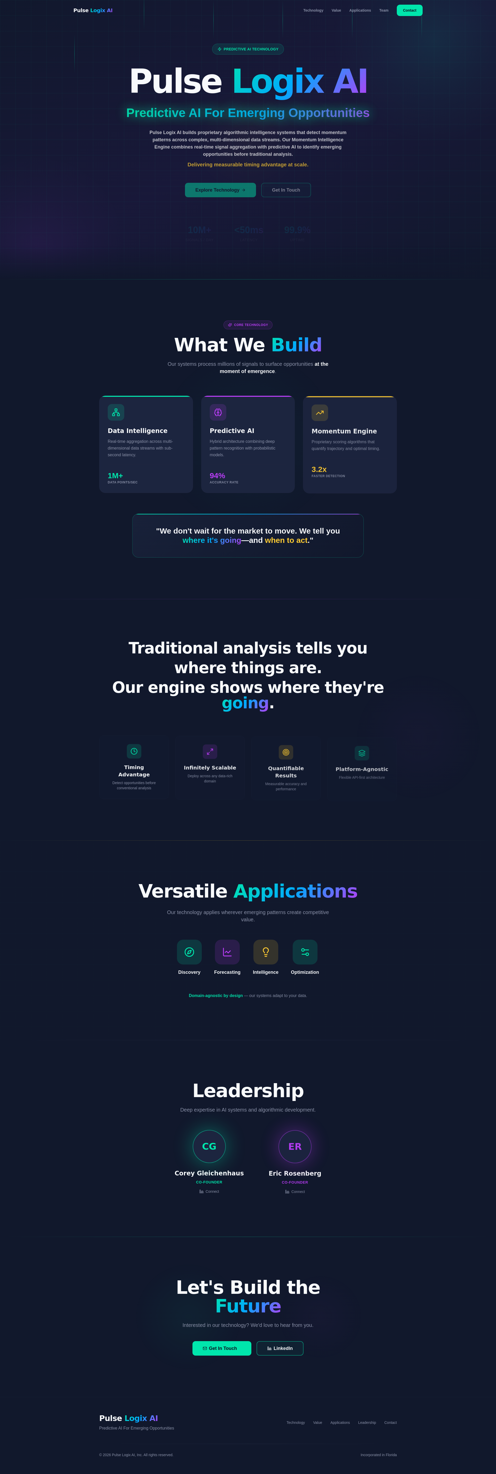Pulse Logix AI | Predictive AI For Emerging Opportunities
