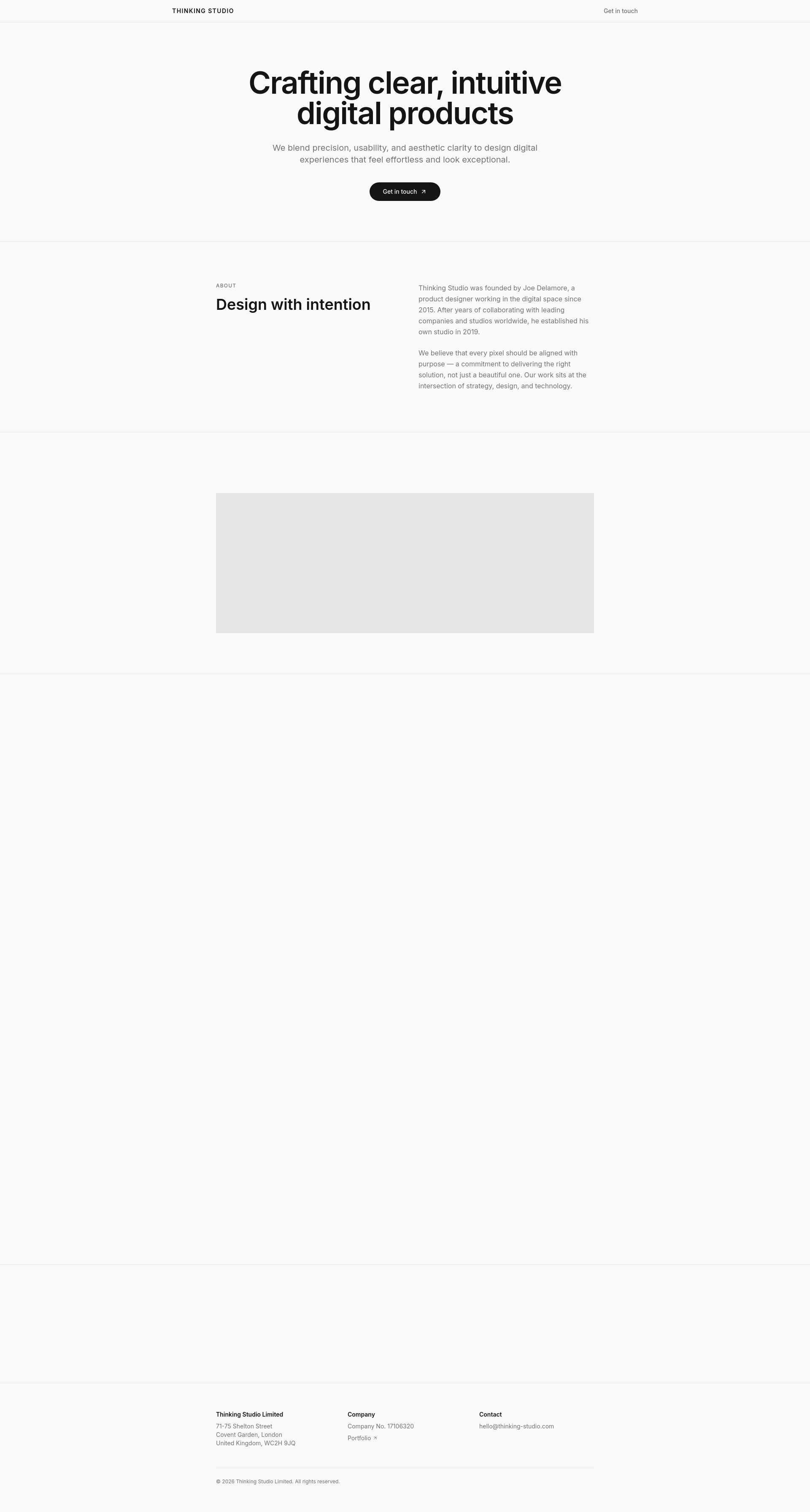 Thinking Studio — Digital Product Design