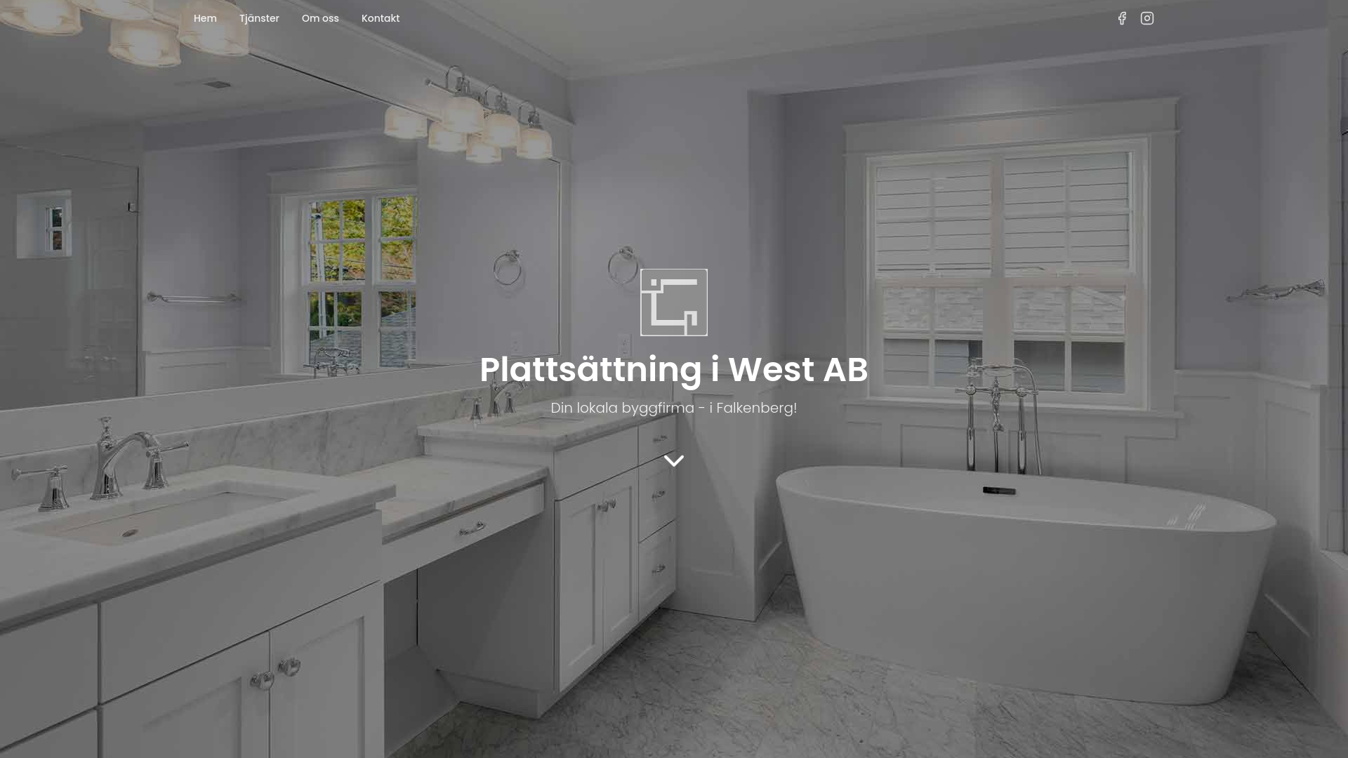 Plattsättning i West AB logotyp
