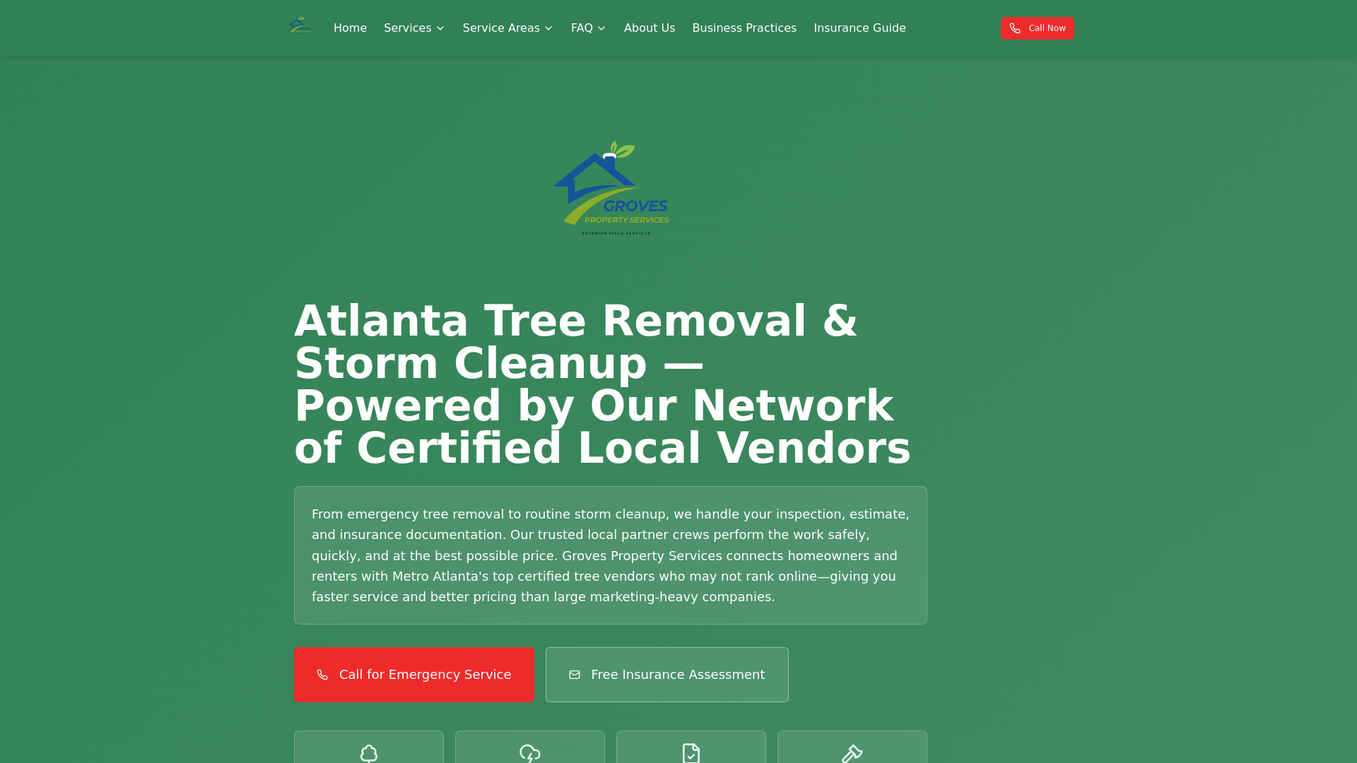 Atlanta Tree Removal & Storm Cleanup | Insurance-Backed Services