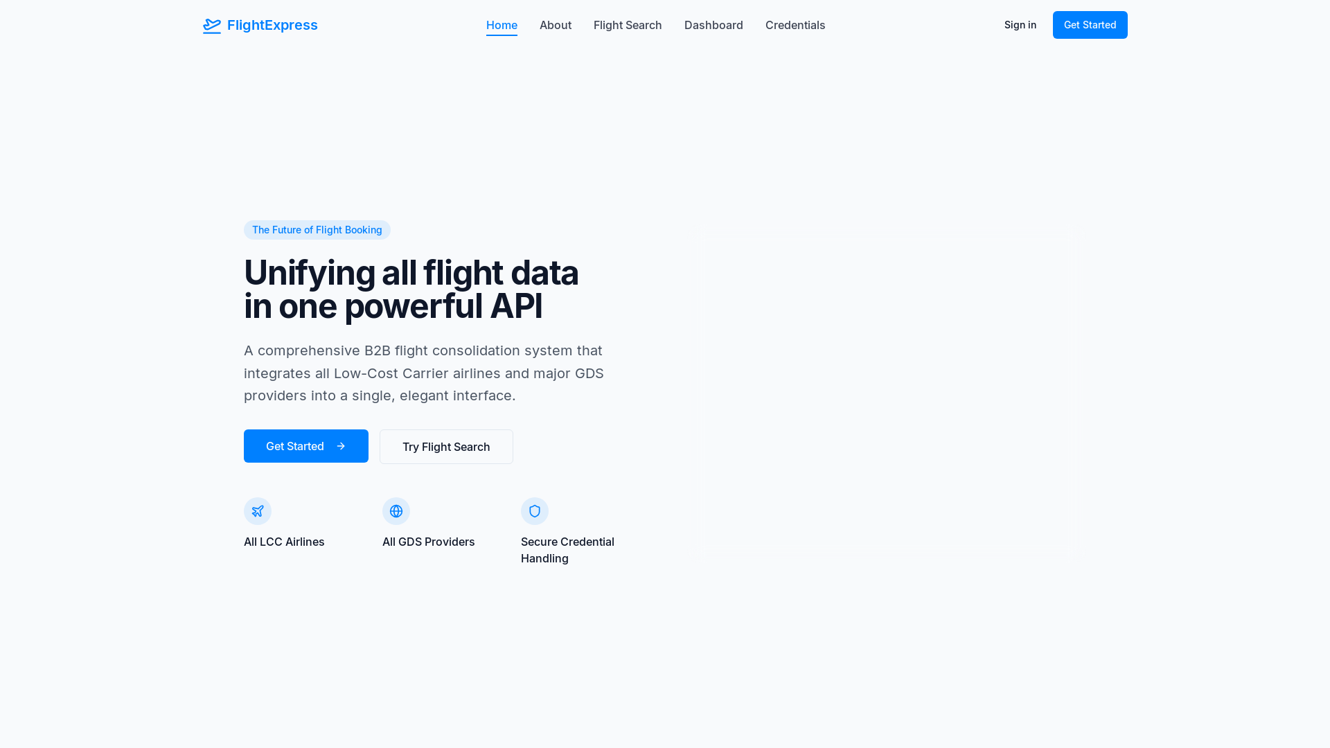 Professional Flight Booking Consolidator Platform