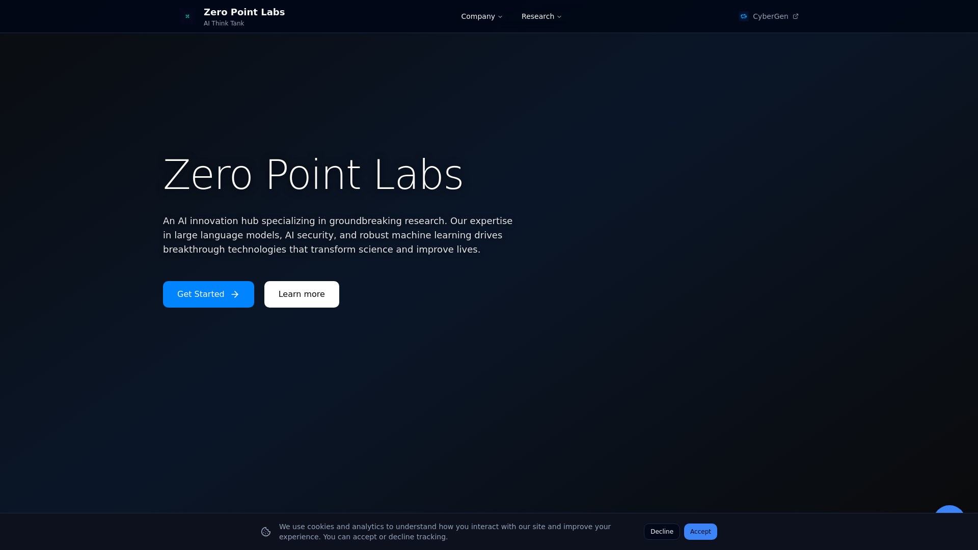 AI Think Tank & Research Hub | Zero Point Labs