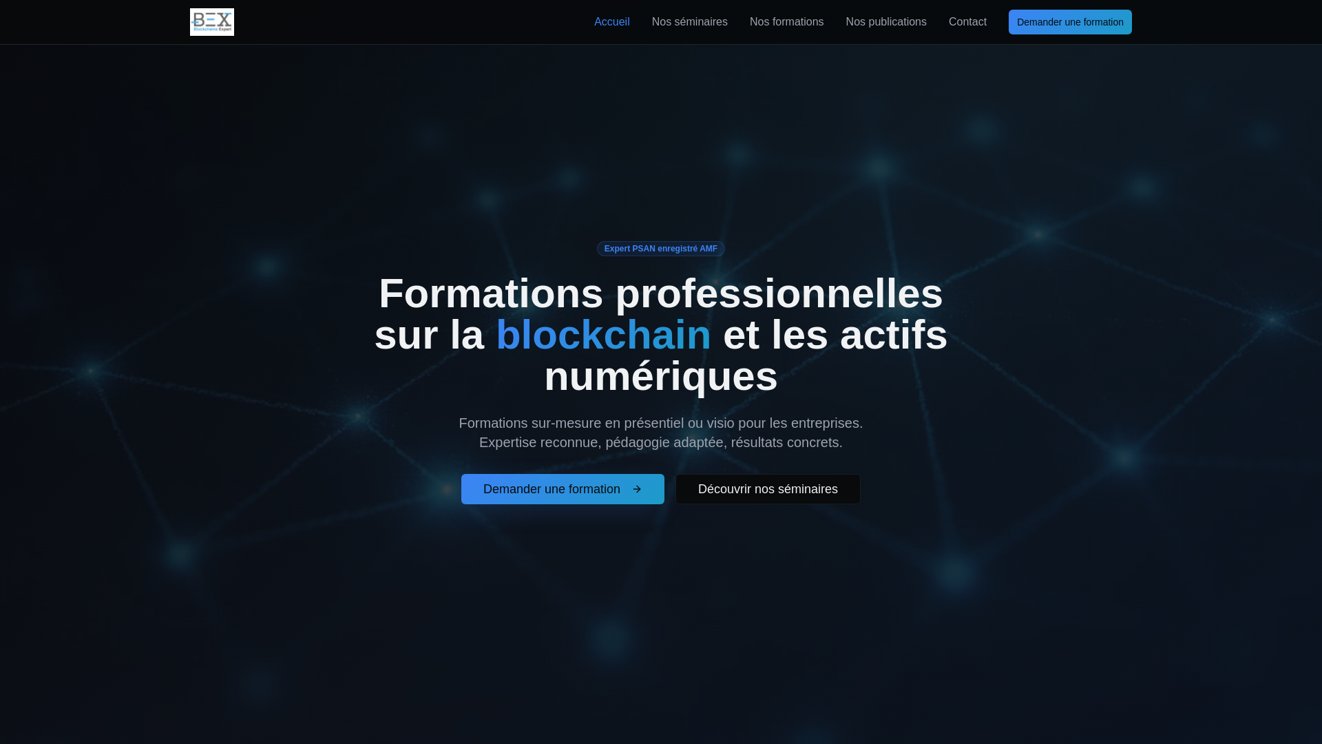 Formations Crypto - Stanislas de Quénetain | Blockchains Expert