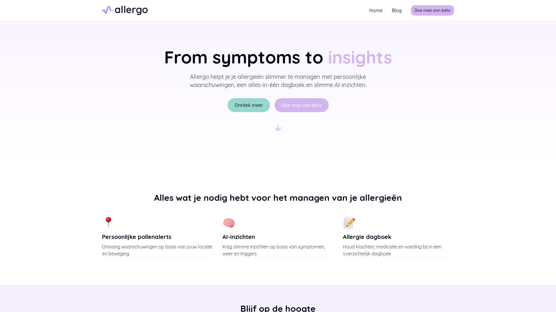 allergo-landing-page-insight