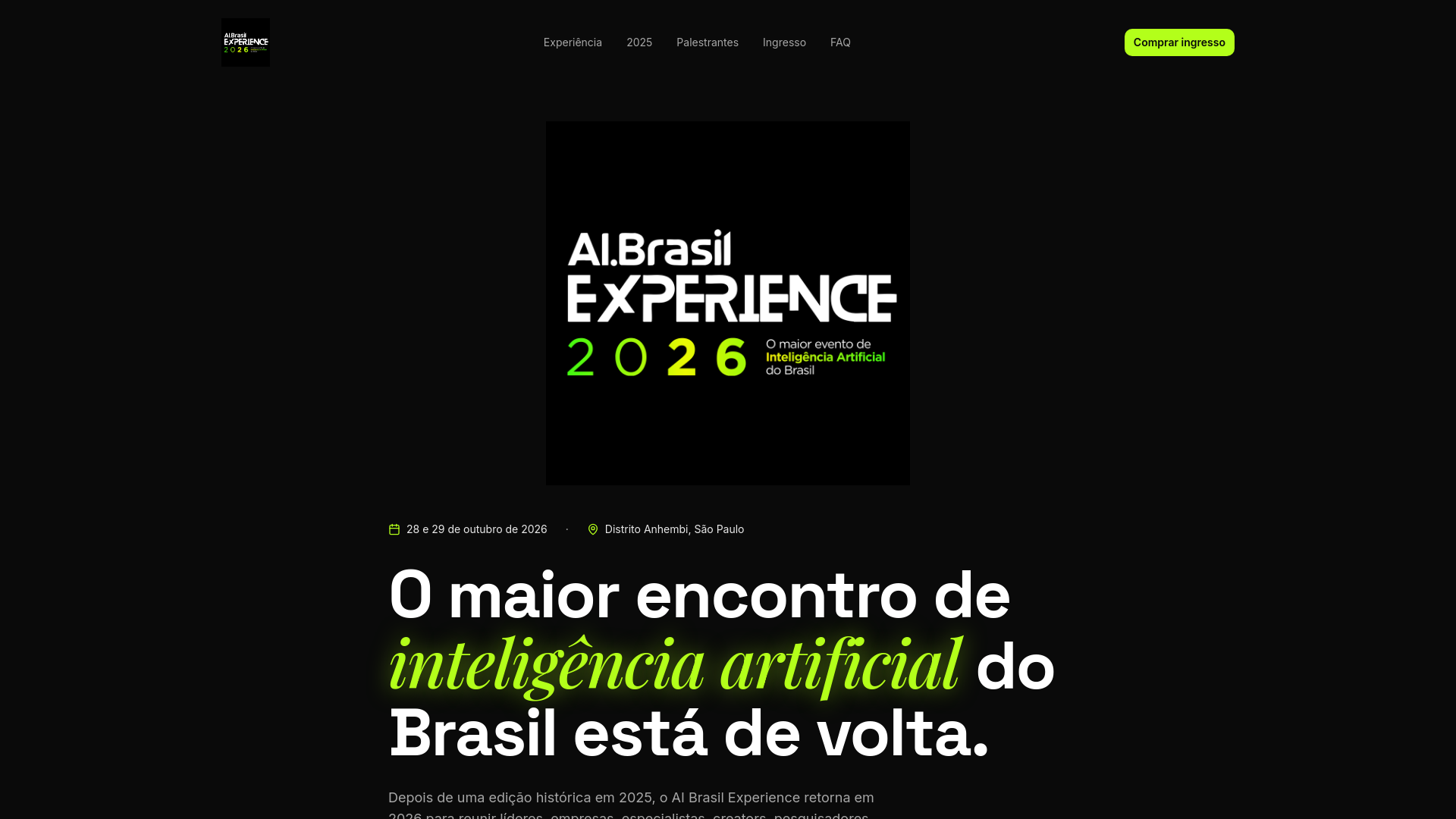 AI Brasil Experience 2026
